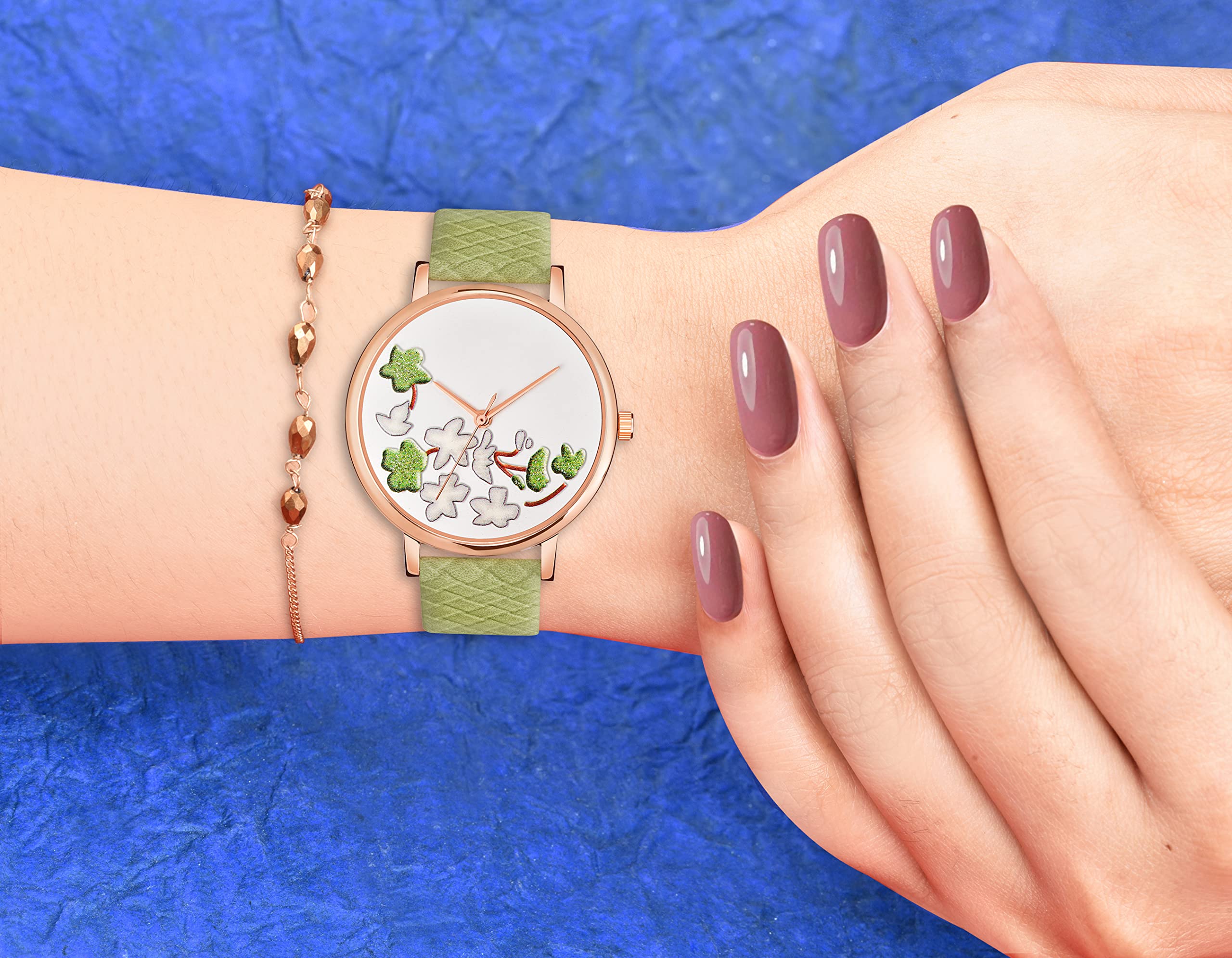 Elegant Stainless Steel & Leather Analog Watch for Women and Girls - Perfect for Office, Date Night, and Everyday Wear