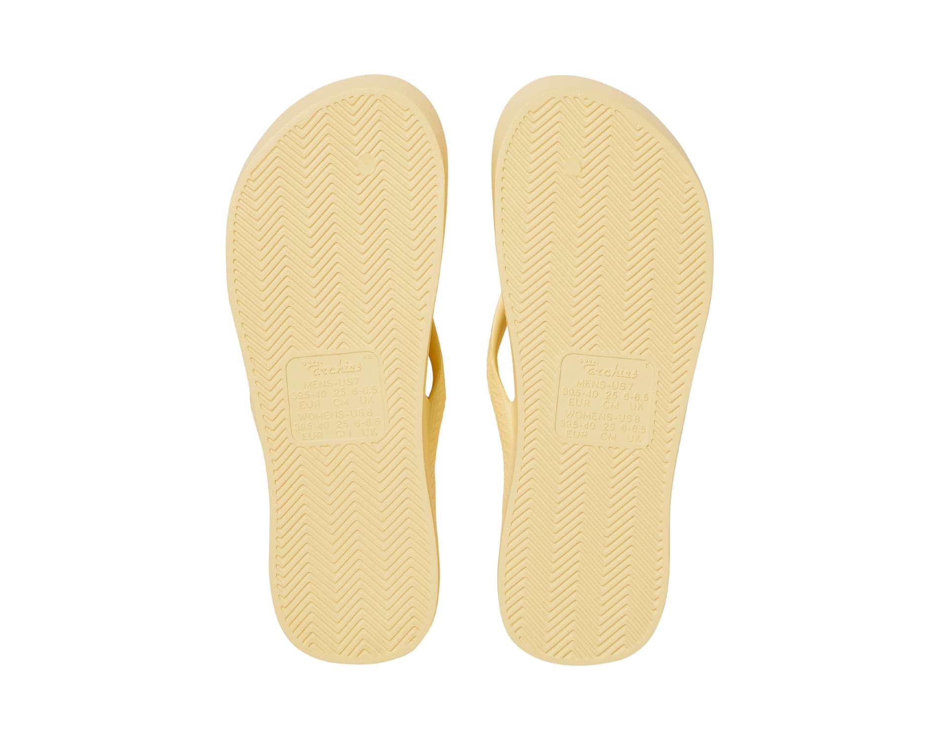 Archies Arch Support Thongs for Women - Comfortable Orthopedic Sandals with Lemon Design - Perfect for Summer, Beach, and Casual Wear