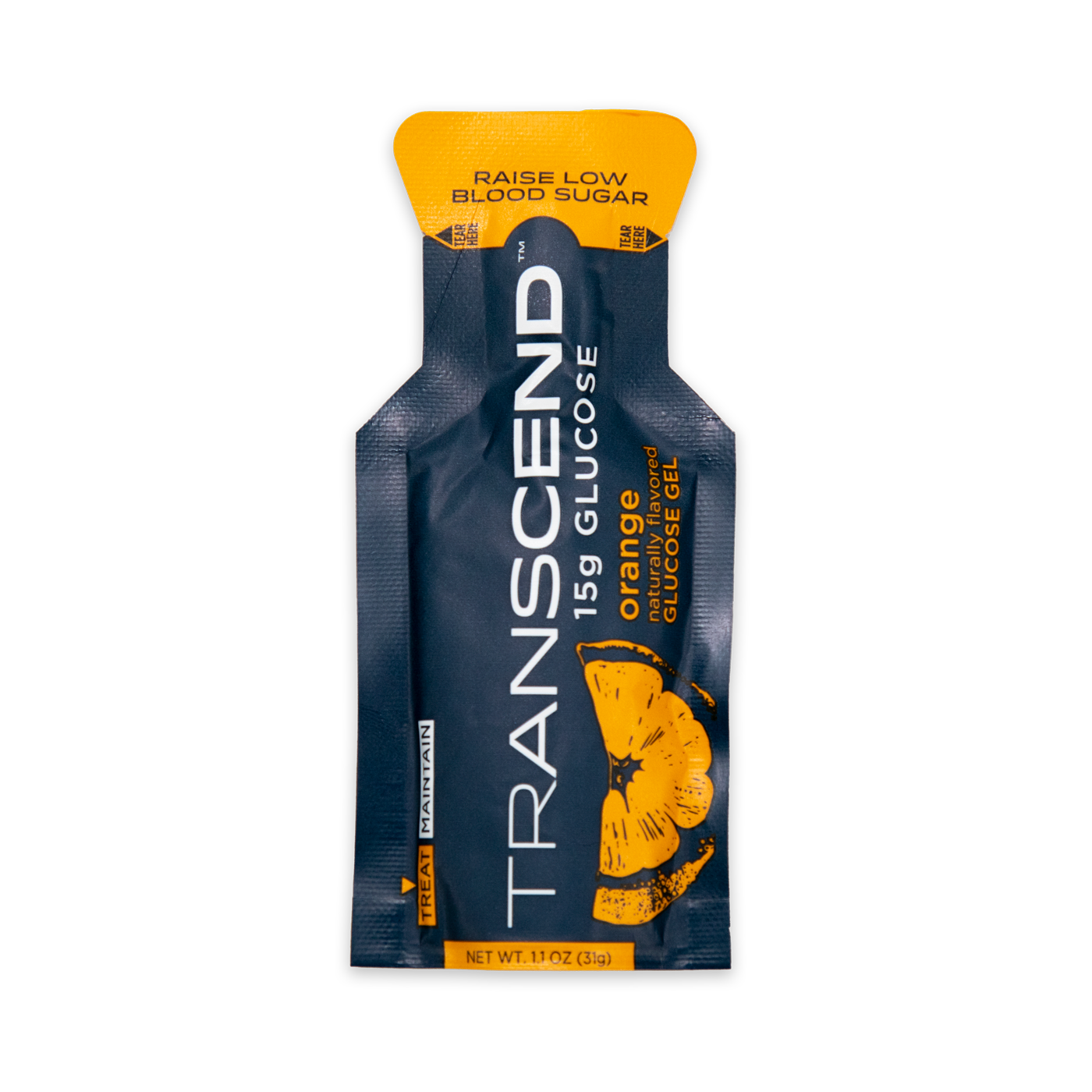 Transcend Glucose Energy Gel - Fast-Acting Sugar Boost for Athletes & Diabetics - Ideal for Running, Cycling & Low Blood Sugar Emergencies