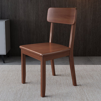 JUSTIN Solid Wood Dining Chair - Modern Minimalist Design for Kitchen, Dining Room & Office - Sturdy & Comfortable Wooden Seat for Home & Workspace