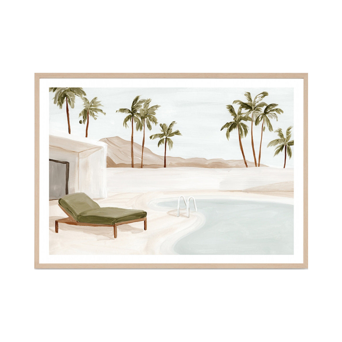 Desert Hideaway Haze Landscape Wall Art Print - Scenic Nature Photography for Home & Office Decor | Perfect for Living Room, Bedroom or Office Wall Decor