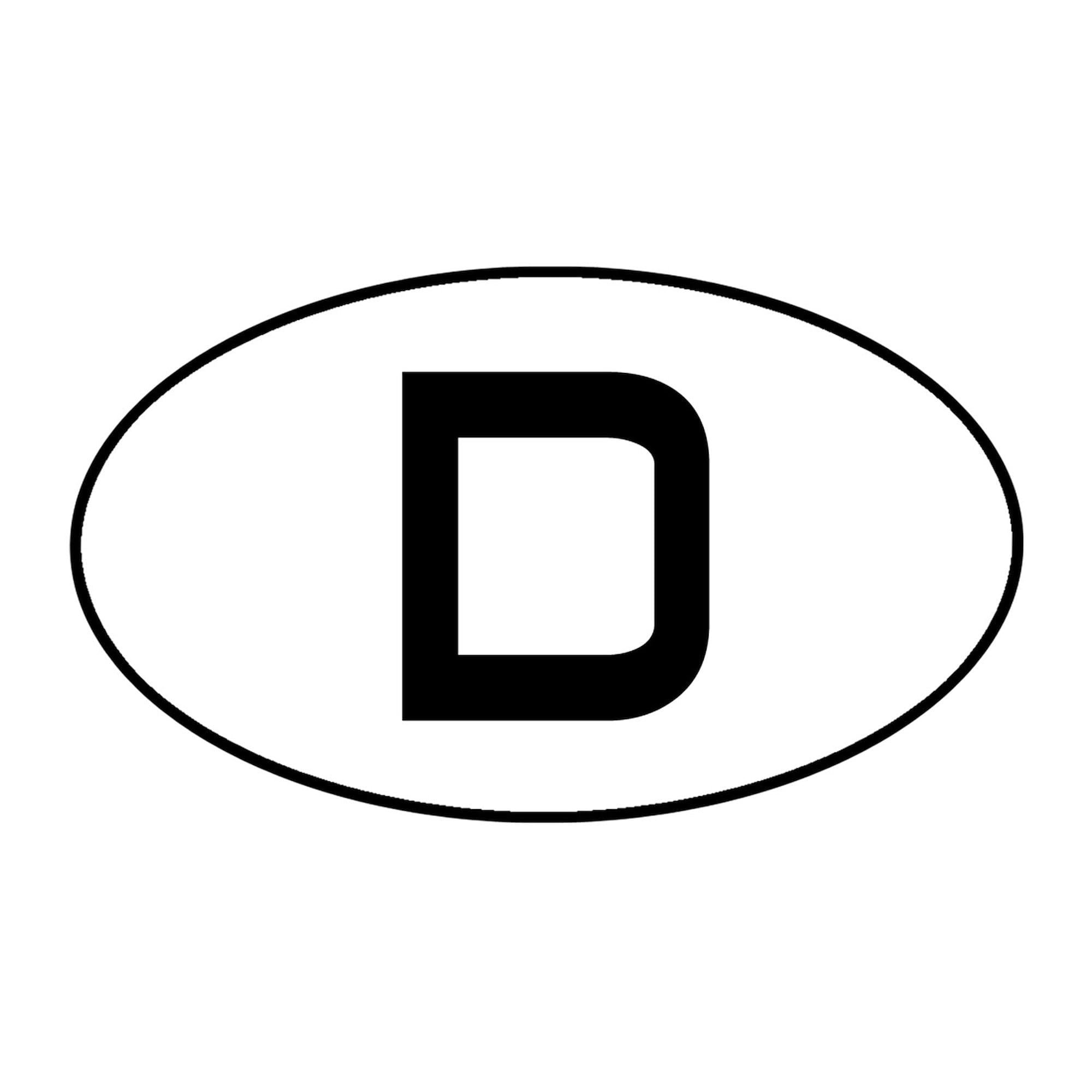 Germany Car Sticker (Classic) Oval Bumper Decal - Durable Vinyl for Cars, Trucks & Laptops - Show Your German Pride on the Road
