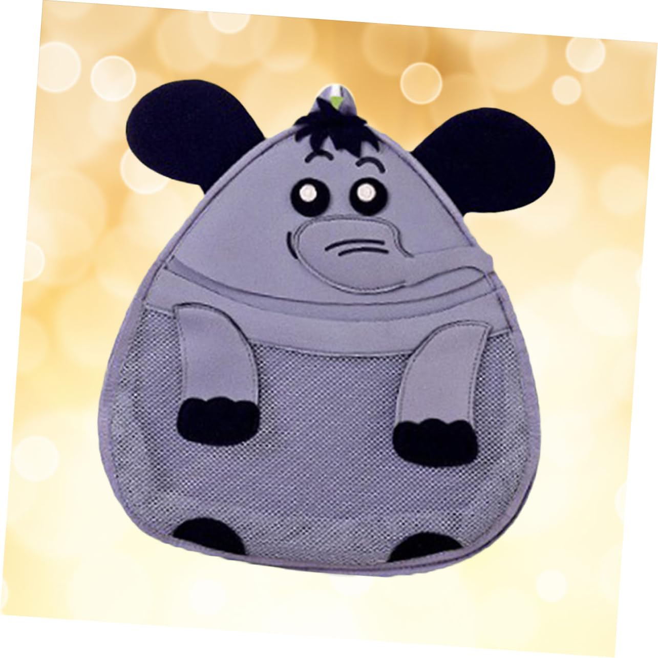 HEMOTON 3-Piece Bath Toy Storage Set - Animal Mesh Organizer Bags with Hooks & Strong Suction Cups for Kids (Elephant Design) - Perfect for Bathroom Organization & Baby Shower Gifts