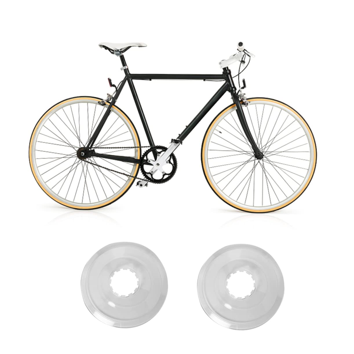 2pcs Bike Spoke Guards - Durable Plastic Spoke Protectors for Bicycles | Easy to Clean & Install | Perfect for Kids Bikes, Mountain Bikes & Commuter Bikes