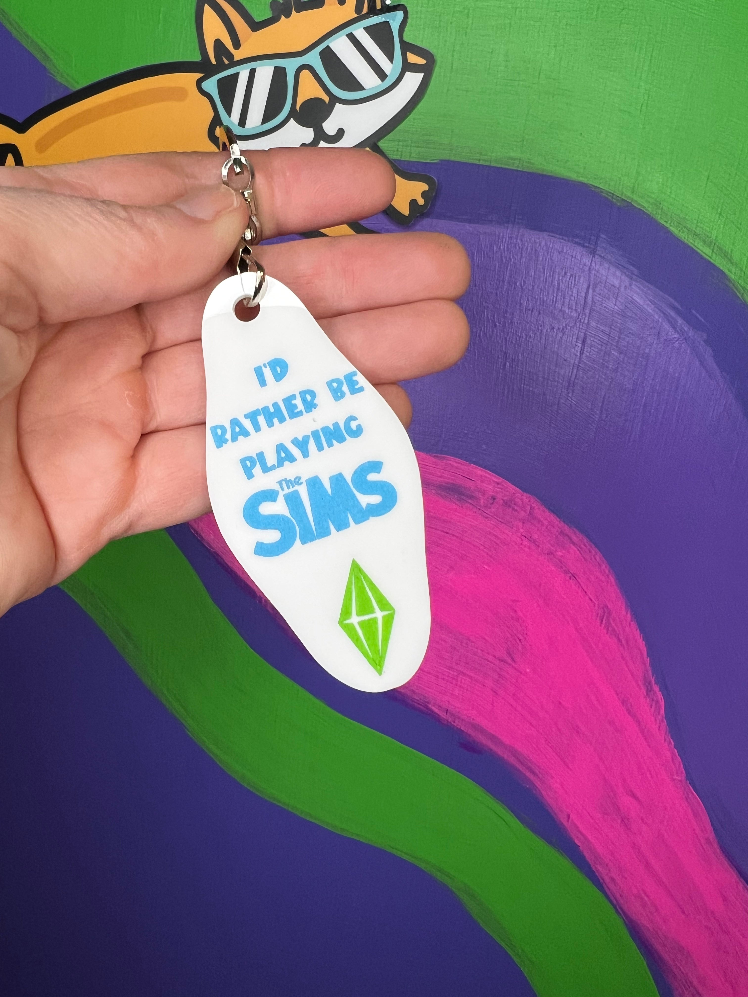 The Sims Keychain - Fun and Stylish Game-Themed Accessory for Fans | Perfect for Gifts, Backpacks, and Keyrings