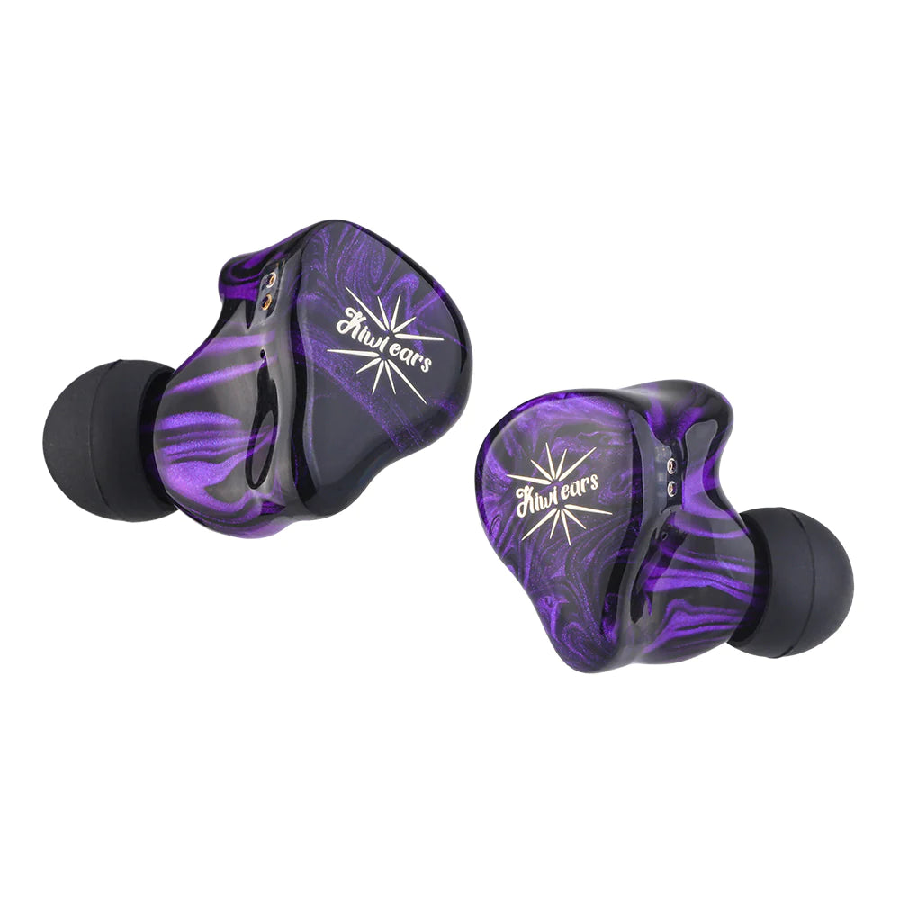 Kiwi Ears Quartet HiFi In-Ear Monitors (IEM) - Premium Sound Quality for Audiophiles, Musicians & Gamers - Perfect for Studio Recording, Live Performances & Travel