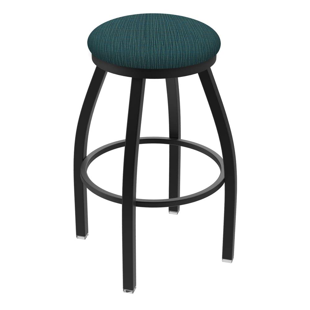 Holland Bar Stool Co. XL 802 Misha Swivel Bar Stool with Graph Tidal Finish - Modern Counter Height Stool for Kitchen Island, Home Bar & Dining Room Decor