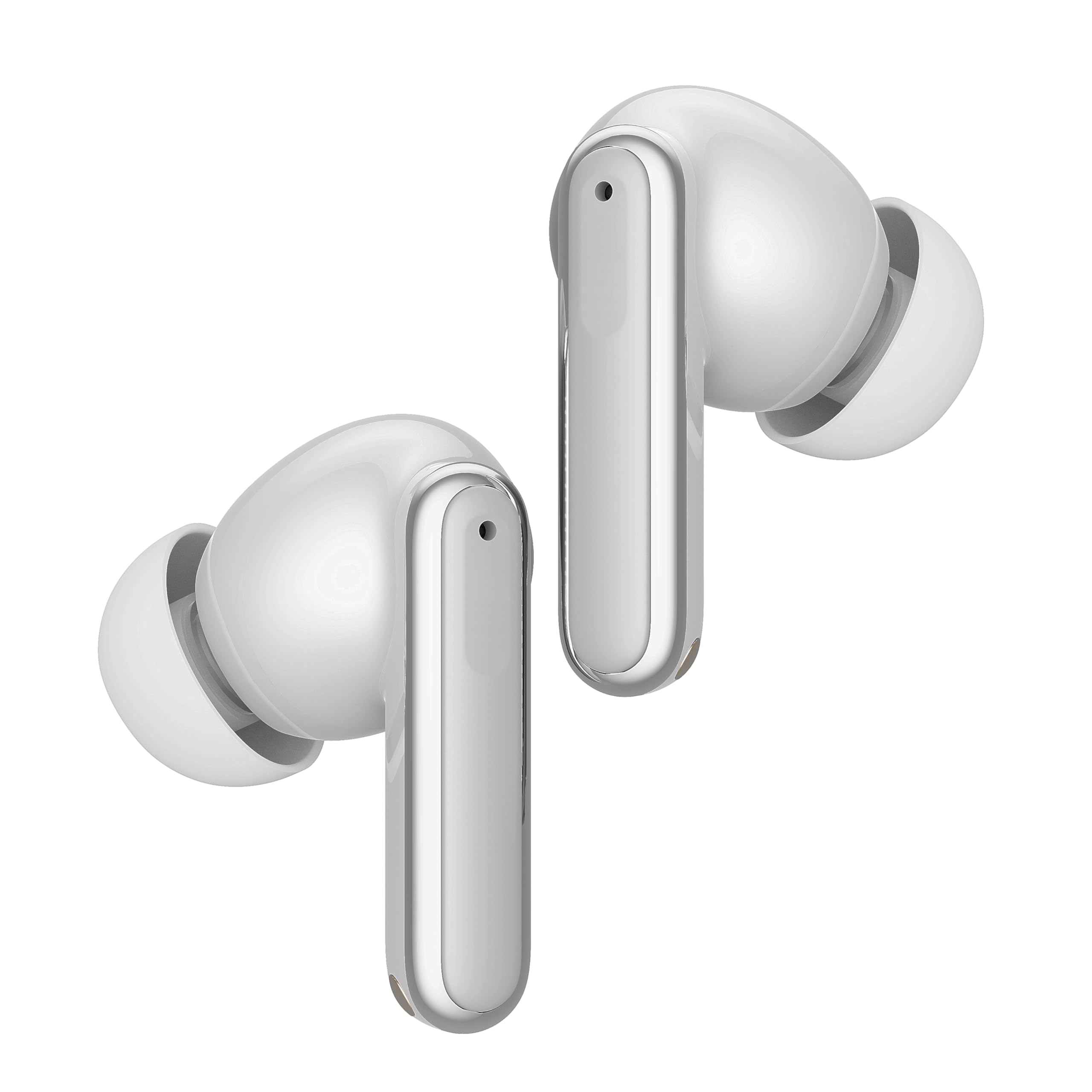 Premium Active Noise Cancelling Bluetooth Earbuds with Qi Wireless Charging, Hall Switch Technology & Dual Mic (ANC+ENC) - Includes Travel Pouch | USB-C Fast Charging | Porcelain White | Perfect for Commuting, Workouts & Travel