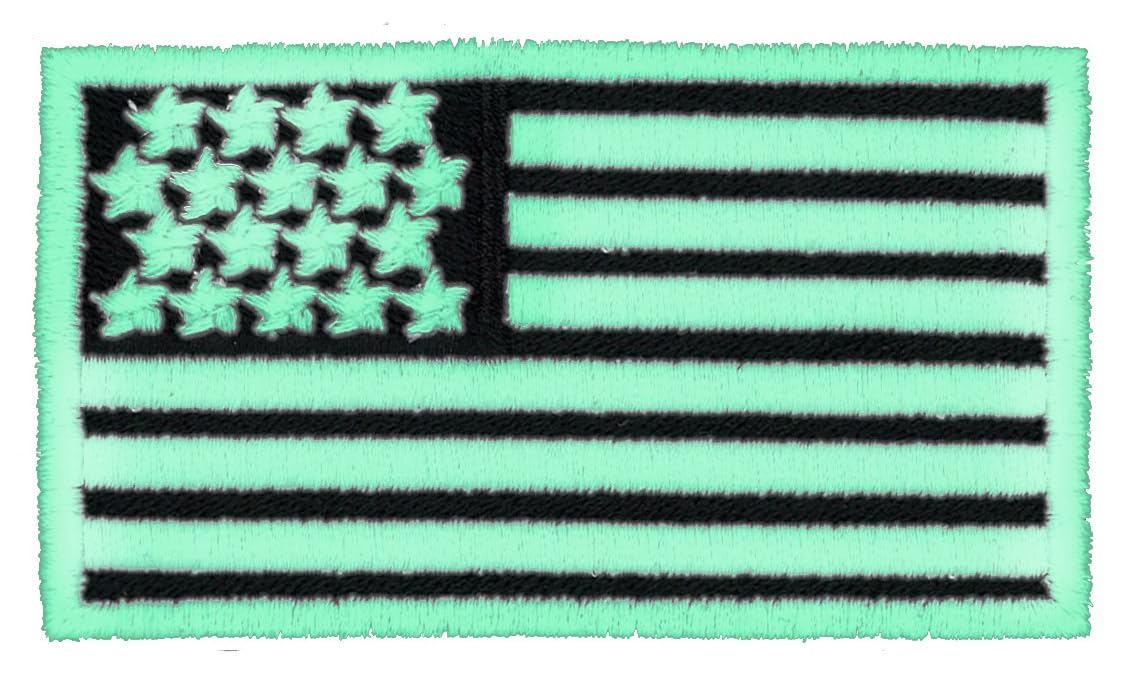 Glow in Dark Embroidered 2x3.5