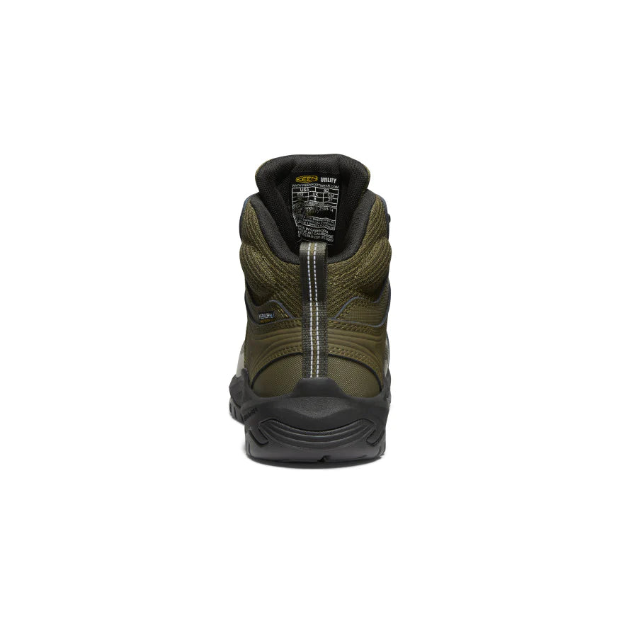 KEEN Men's Reno Mid KBF Waterproof CSA Approved Work Boots - Steel Toe, Slip Resistant, Comfortable for Construction, Hiking & Outdoor Work
