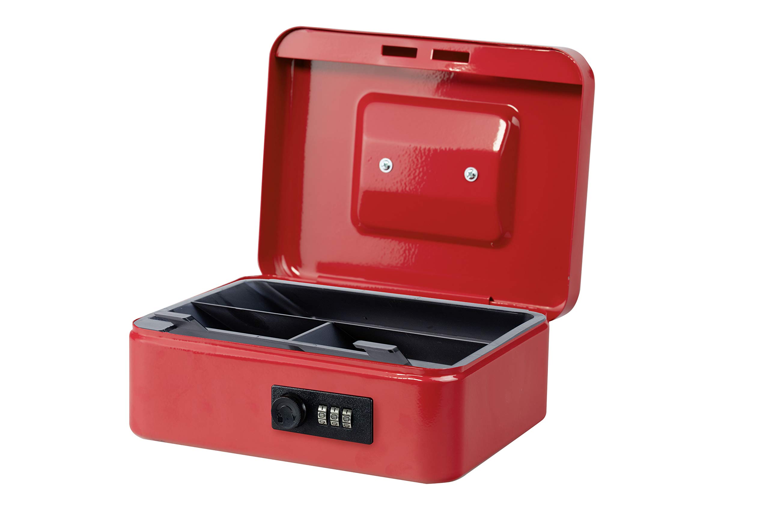 Burg-Wächter Secure Steel Lock Box with Combination Lock - Code 5020, Red | Ideal for Home, Office & Travel Security (Safe Storage for Valuables, Keys & Documents)