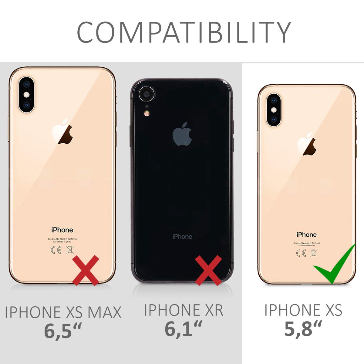kwmobile TPU Silicone Case for Apple iPhone Xs - Soft Protective Phone Cover in Honey Yellow | Slim Fit Shockproof Case for Everyday Use & Travel Protection