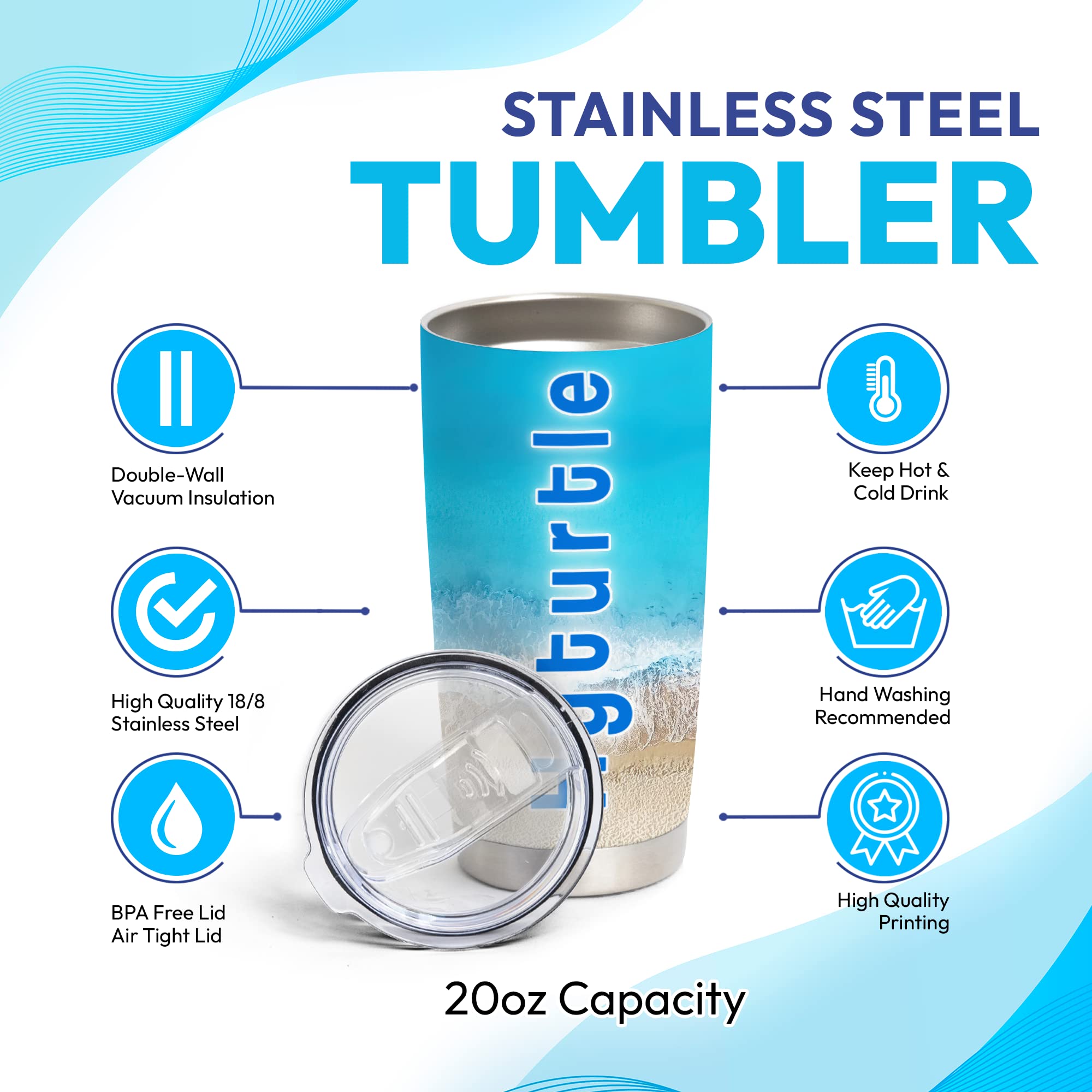 Personalized Dentist Tumbler - Custom Name Stainless Steel 20oz Insulated Cup with Lid - Perfect Gift for Dentists, Dental Hygienists, Men & Women - Birthday, Graduation, Appreciation Present - Ideal for Office, Clinic & Daily Hydration