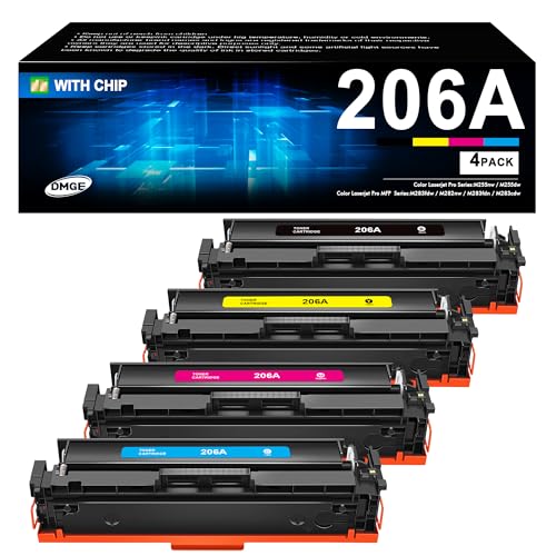 206a toner cartridges 4 pack