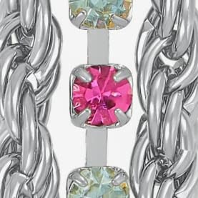 White Gold - Pink & White Crystals