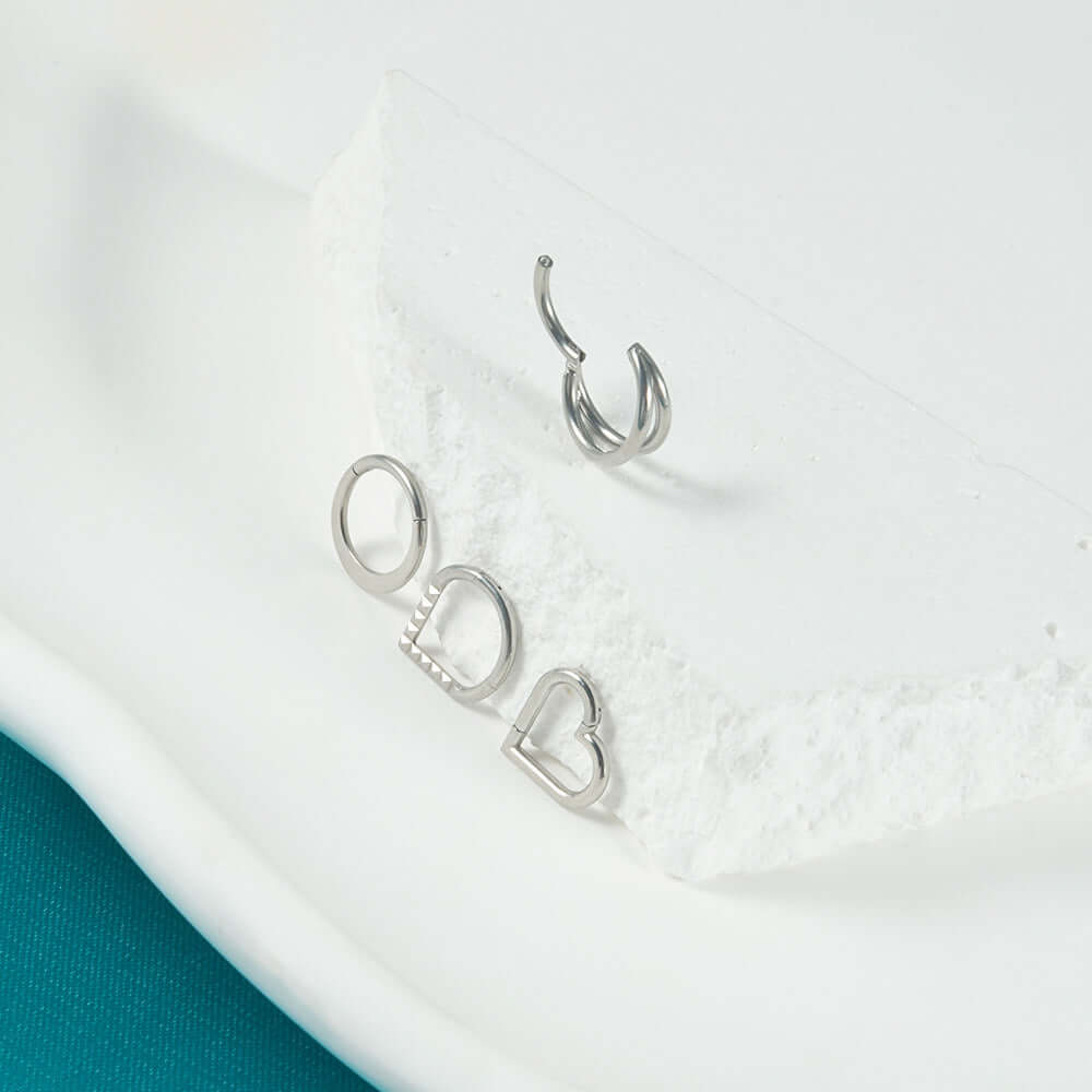 Gothic Snake Bee Nose Ring - Stainless Steel Body Jewelry DL7192 for Women | Perfect for Goth Fashion, Piercing Lovers & Alternative Style Accessories