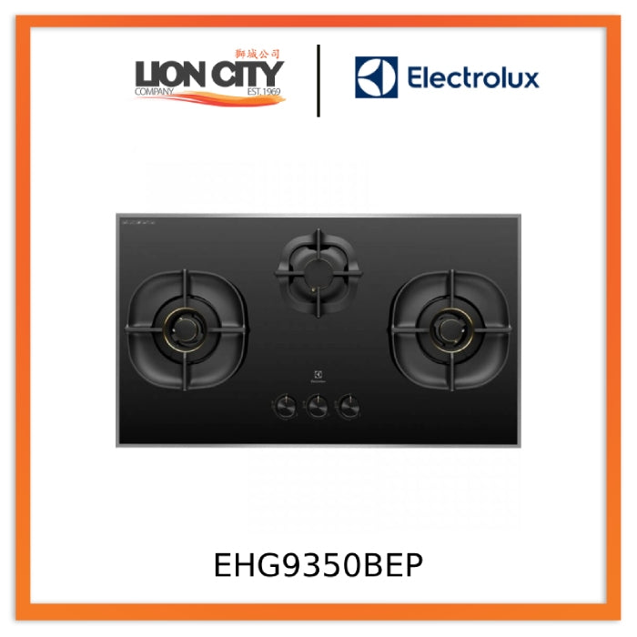 Electrolux EHG9350BEP 90cm 3-Burner Flexi Cut Gas Hob - Professional Grade Stainless Steel Cooktop for Home & Commercial Kitchens | Perfect for Restaurants, Pubs & Large Family Cooking