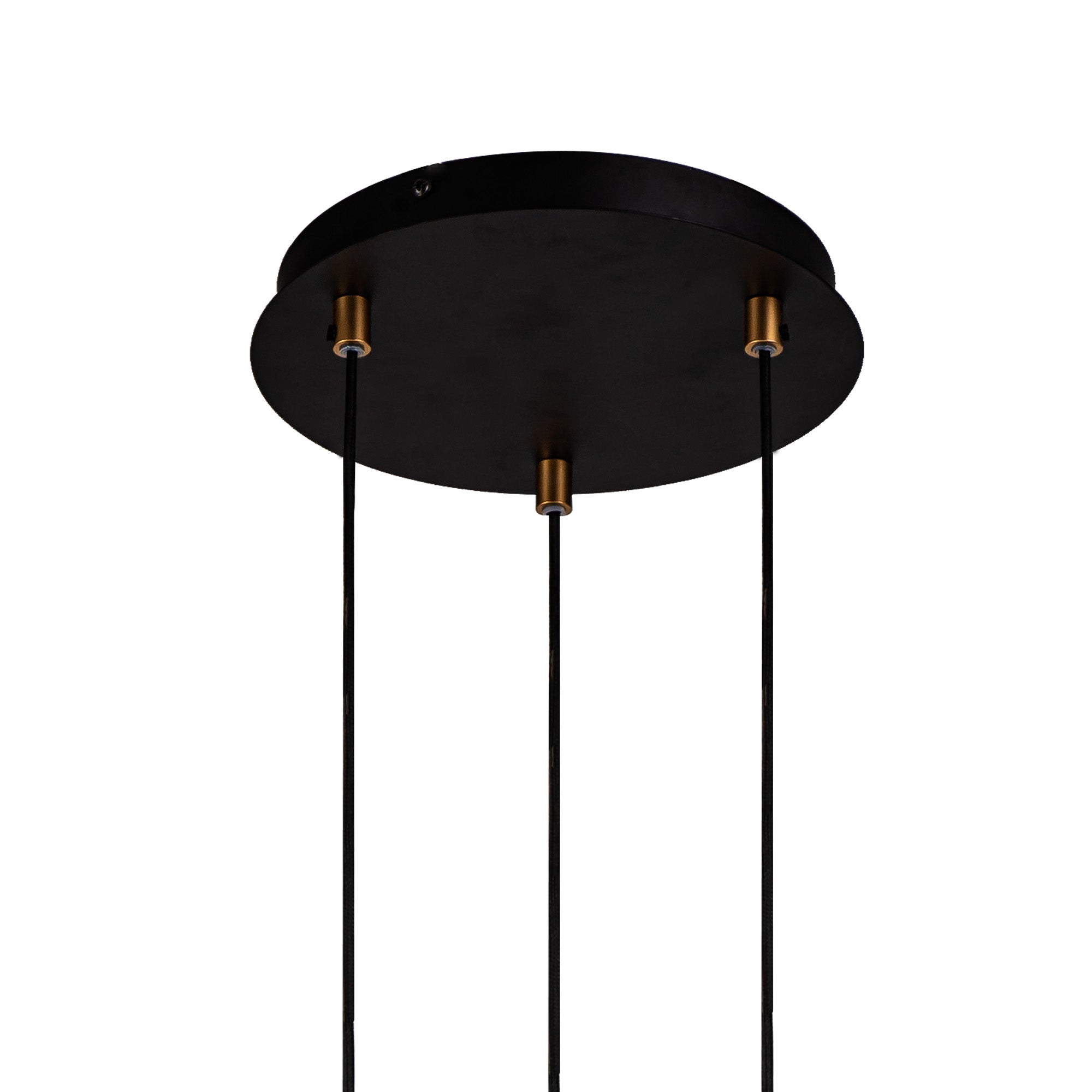 Almera 3L/5L Round Cluster Ceiling Light Fixture with GU10 Socket in Black & Gold Finish - Perfect for Living Room, Bedroom, and Dining Room Lighting