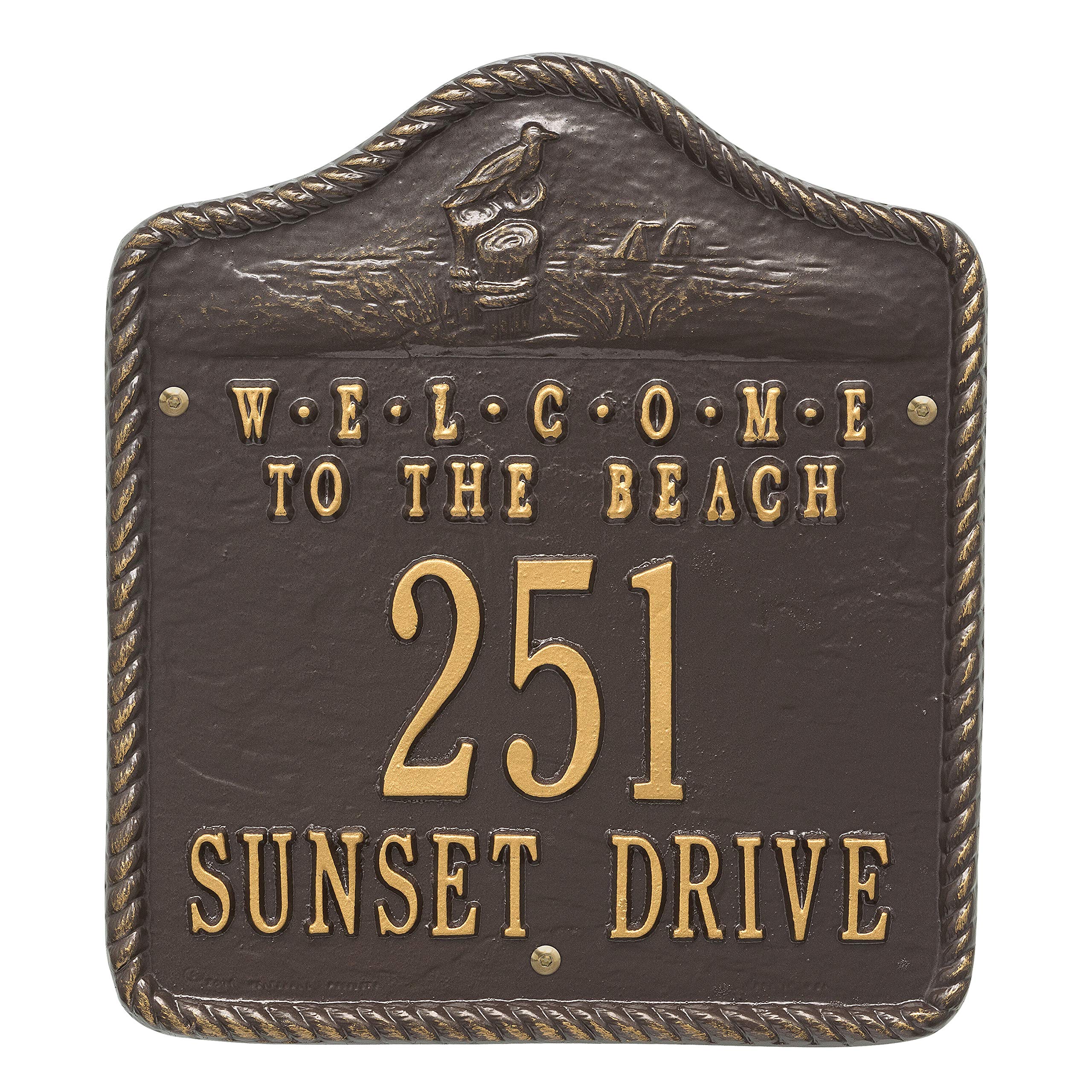 Handmade Welcome to The Beach Wall Plaque - Coastal Home Decor for Living Room, Bedroom & Beach House - Perfect Gift for Beach Lovers