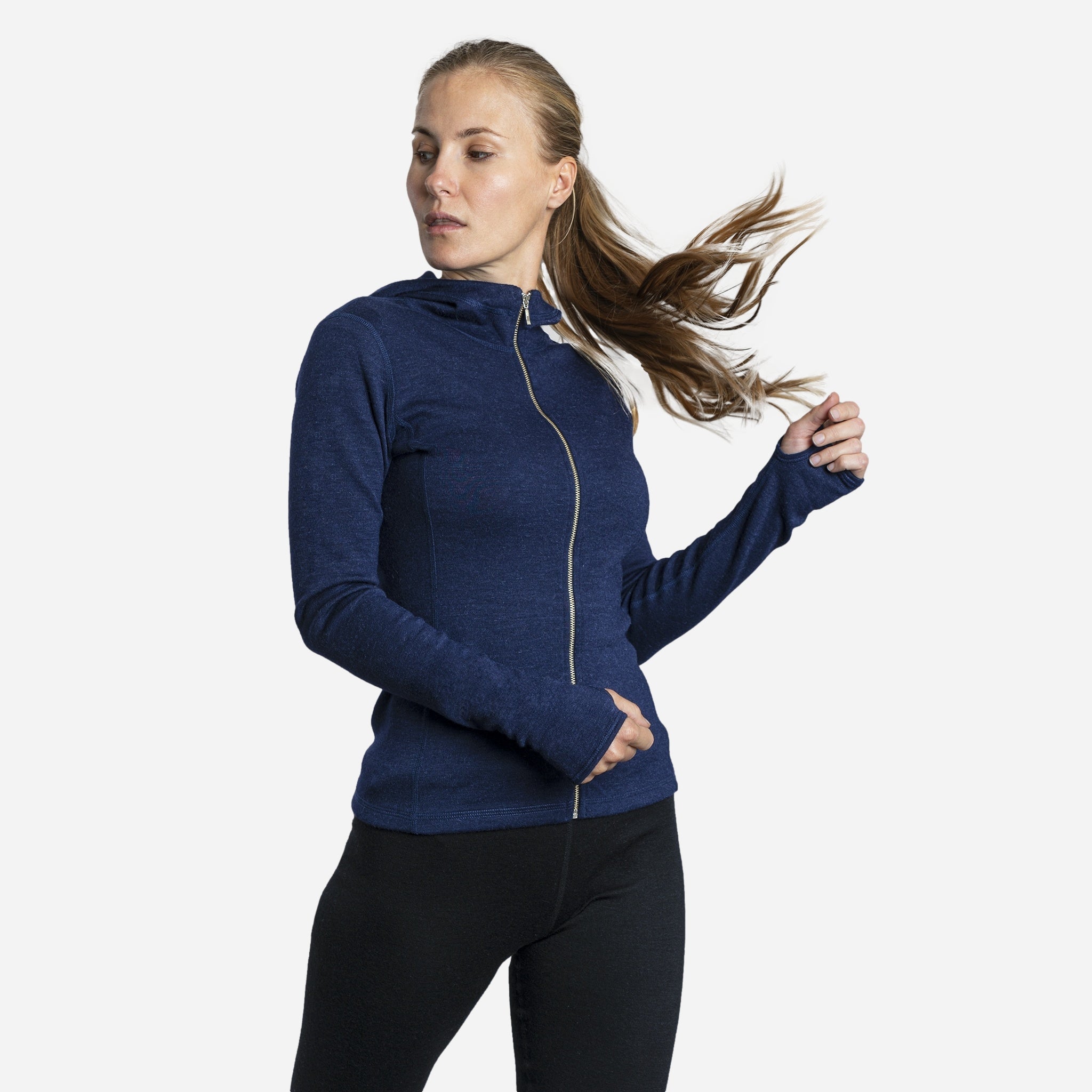 Women's Alpaca Wool Hoodie Jacket - 420 Midweight Full Zip Fleece Pullover for Outdoor Hiking & Winter Travel - Cozy Warm Sweatshirt for Casual Wear