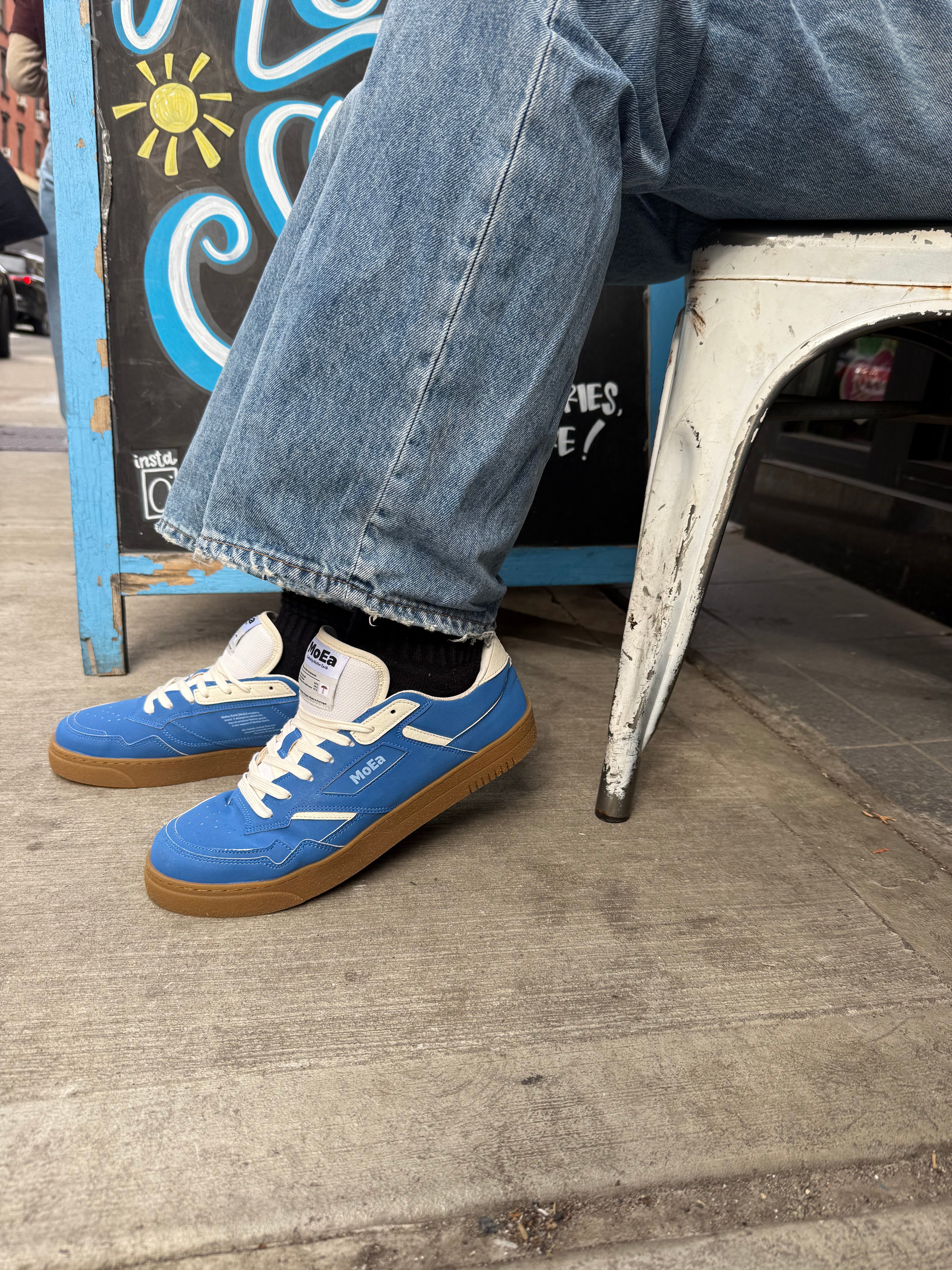 MoEa GEN9 Sneaker - Mushroom Blue Suede Casual Shoes for Men | Comfortable Walking & Everyday Wear | Perfect for Urban Style & Outdoor Activities