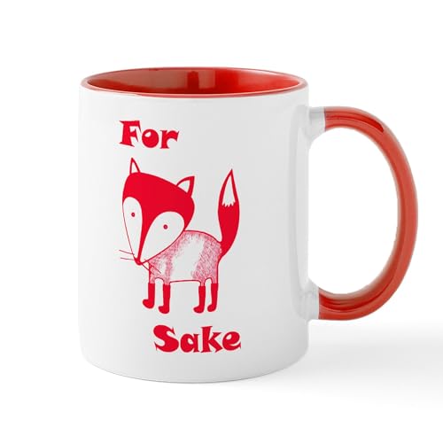 White/Red Inside - For Fox Sake Mugs