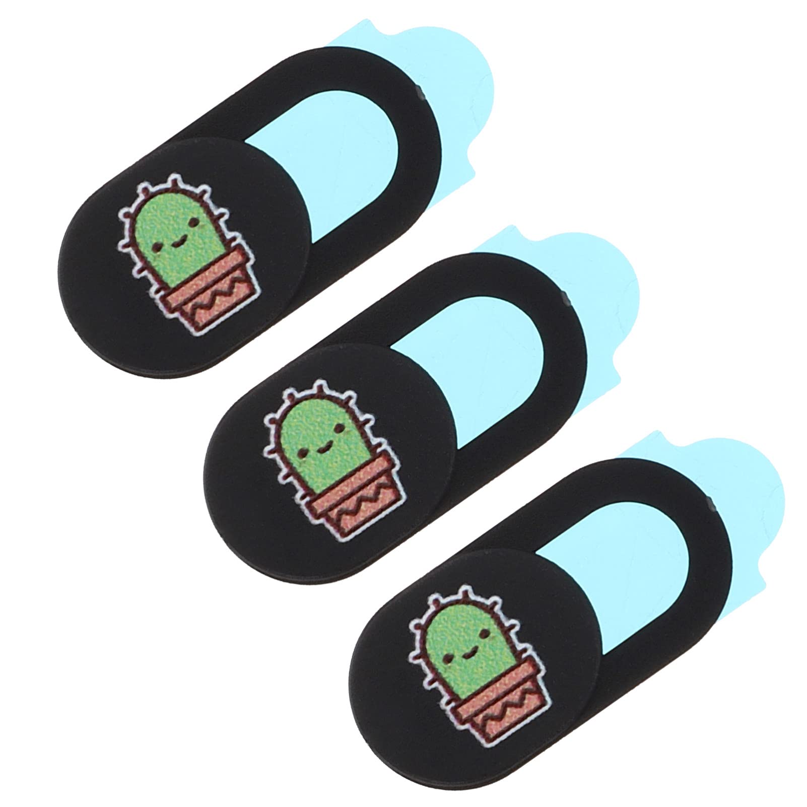 ibasenice 3pcs Webcam Protection Cover - Slide Blocker for Laptop, Computer, Tablet & Phone Camera - Privacy Shield for PC, Online Meetings & Remote Work