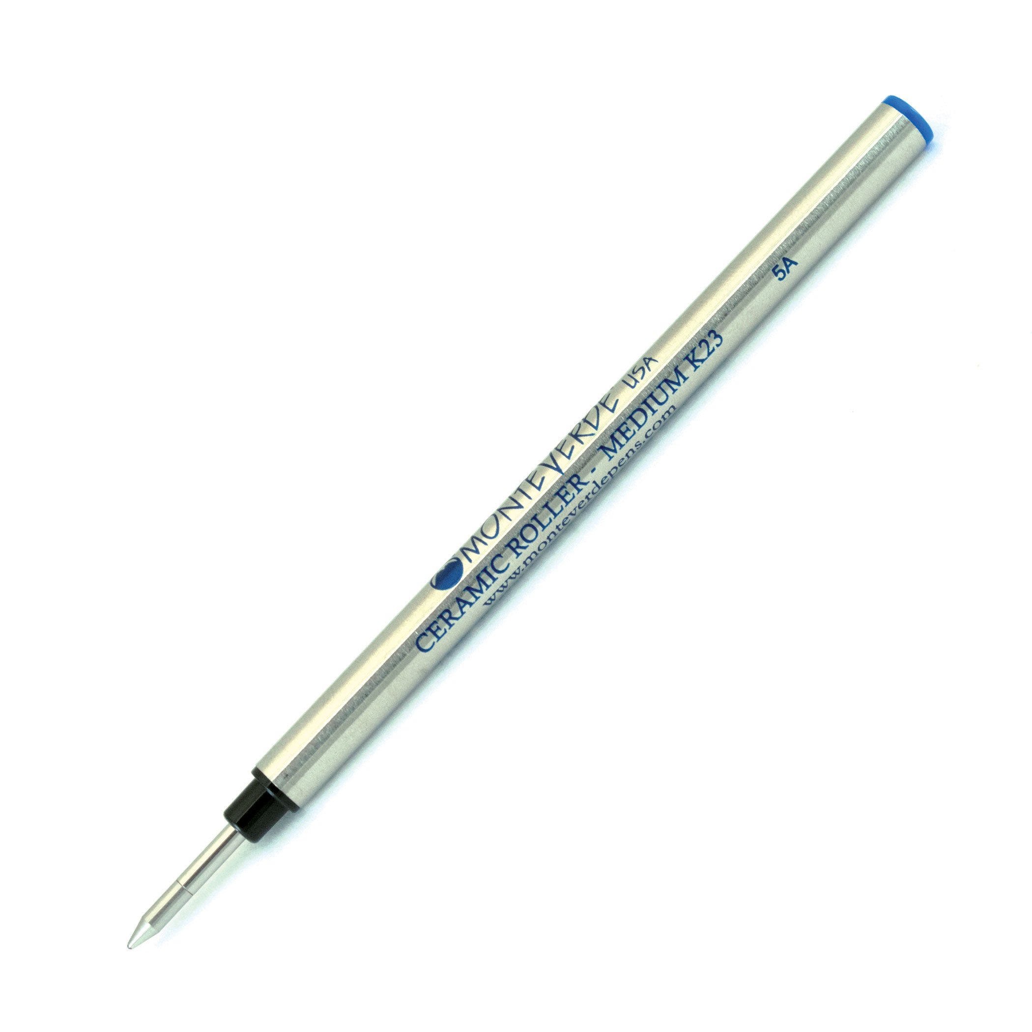 Monteverde Capless Ceramic Roller Ball Refill for Pelikan Ballpoint Pens - Blue Ink Medium Point (K234BU) | Smooth Writing for Office, School & Professional Use