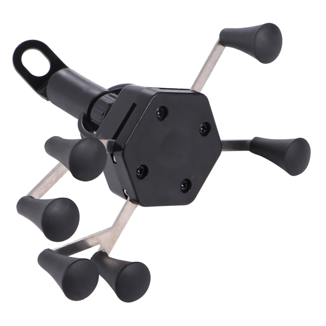 3-Pack Universal Motorcycle Phone Mount with USB Charger - Anti-Slip Hand Grip Phone Stand for Bikes, Cars & Desks - Perfect for Commuting, Road Trips & Hands-Free Charging