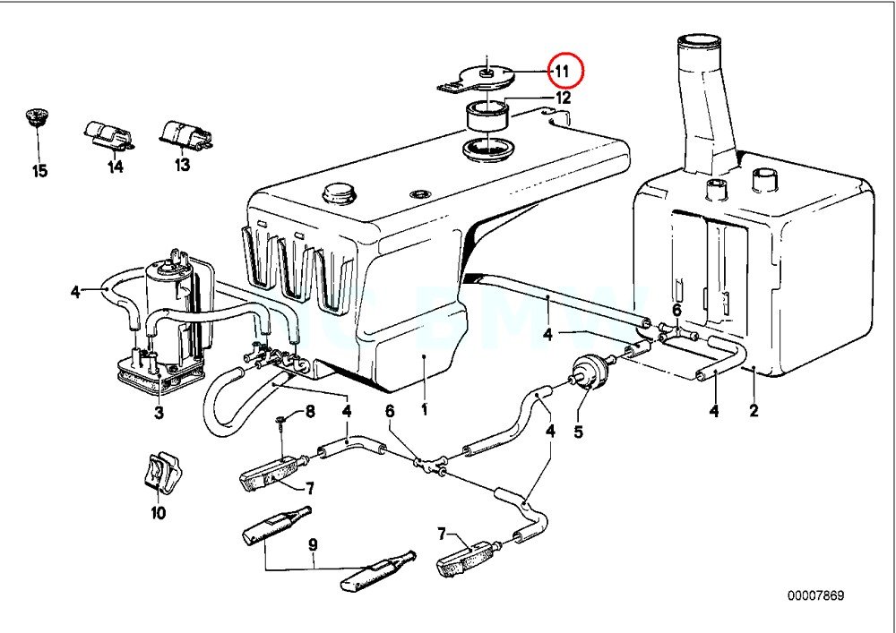 Genuine BMW Windshield Washer Fluid Container - OEM Replacement Part for Windshield Cleaning System - Perfect for BMW Car Maintenance & Winter Driving Prep