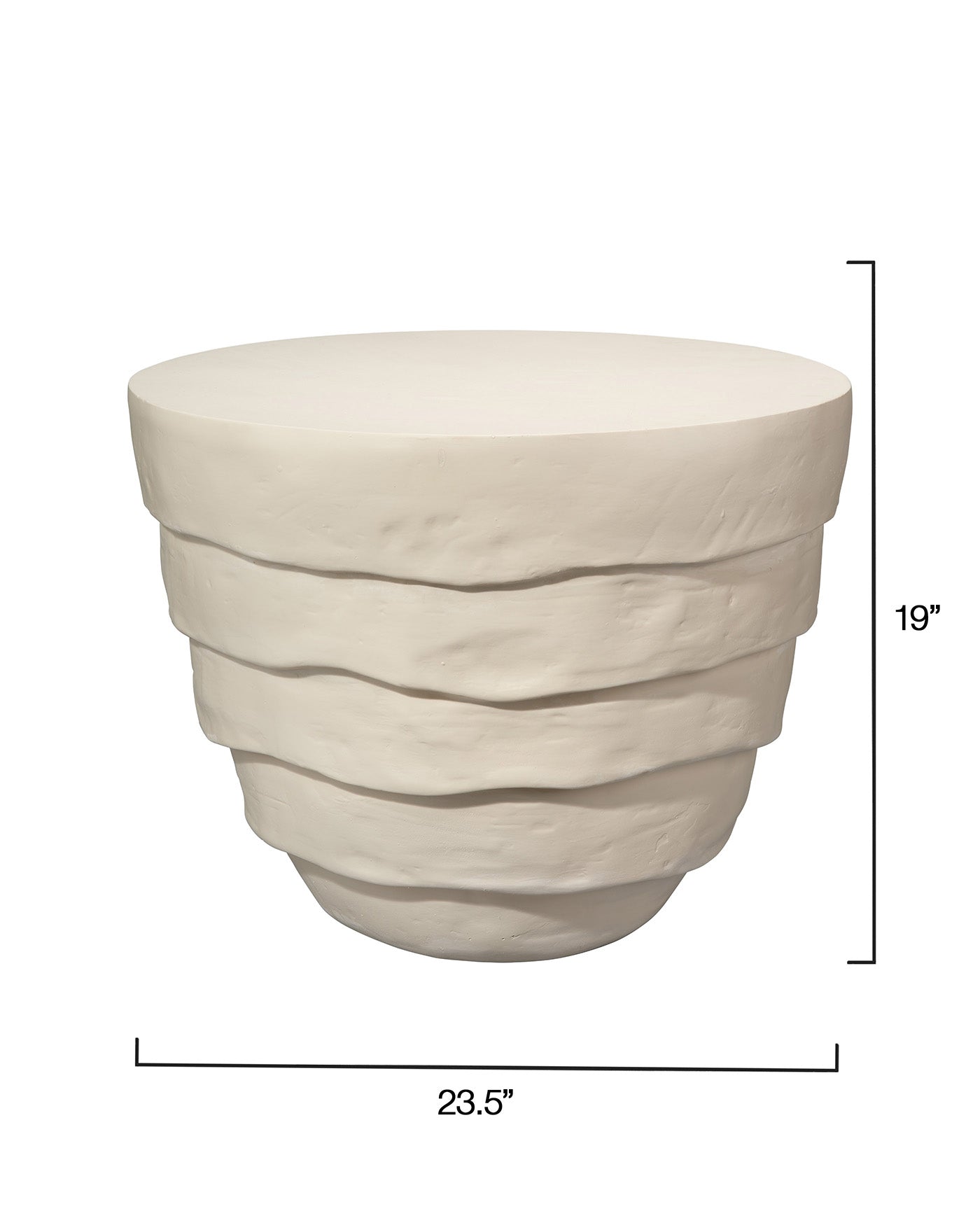 Modern Concentric Side Table - Stylish Round End Table for Living Room, Bedroom & Office - Perfect for Coffee, Books & Decor