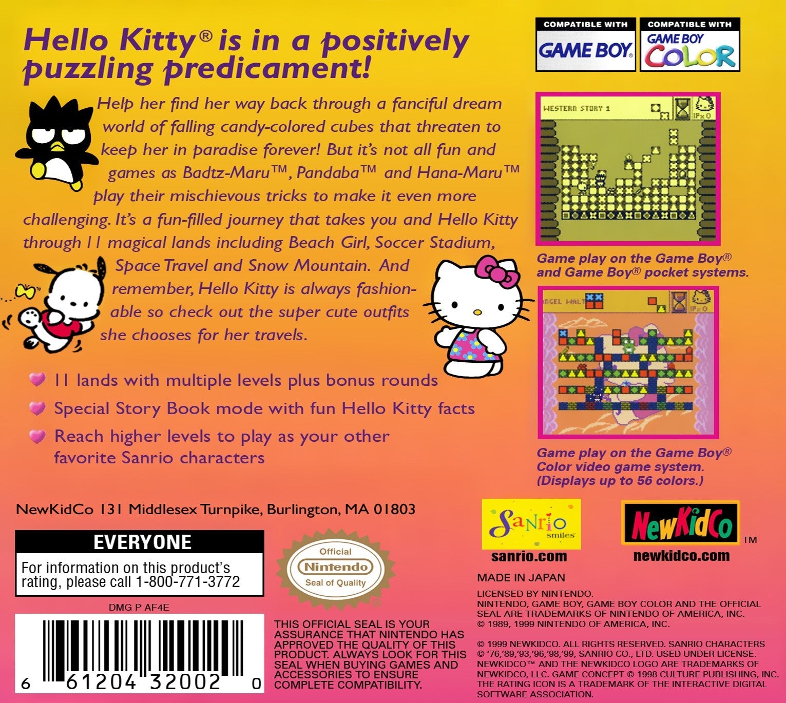 Hello Kitty Cube Frenzy Puzzle Game - Cute Sanrio Collectible Toy for Kids & Adults - Fun Stress Relief & Brain Teaser for Home, Office, or Travel