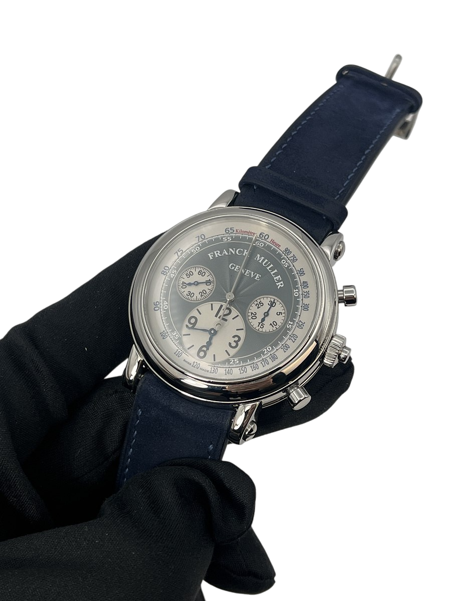Franck Muller Vanguard Yachting Chronograph Rattrapante Men's Luxury Watch - Stainless Steel Waterproof Timepiece for Sailing, Yachting & Business Events