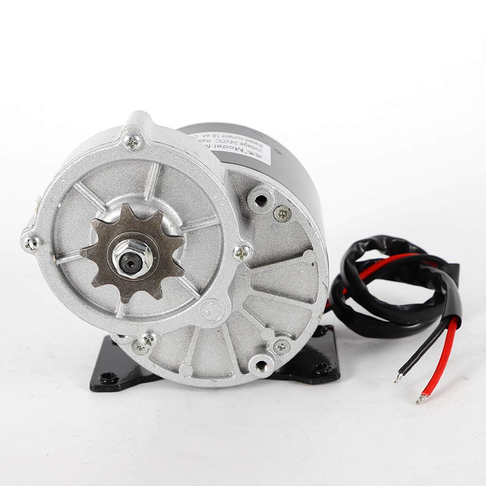 350W 24V DC Geared Motor for Electric Bicycle & Scooter - TBVECHI High Torque Brushed Gear Reduction Motor (Perfect for E-Bike Conversion Kits, DIY Scooters & Power Wheels)
