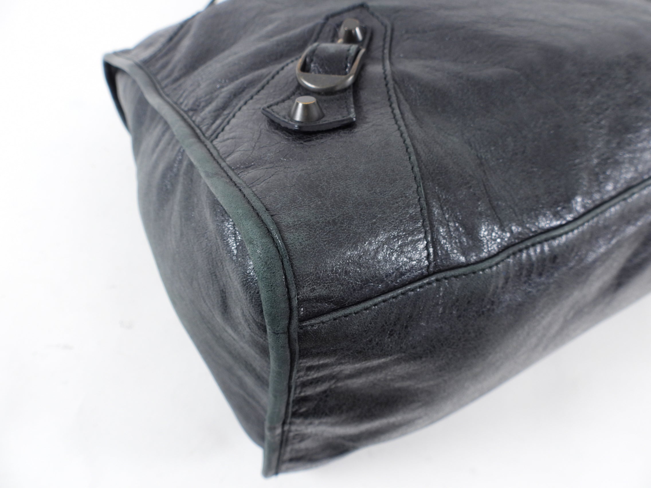 Balenciaga Black Leather City Work Bag for Women - Stylish & Spacious Designer Handbag for Work, Travel & Everyday Use
