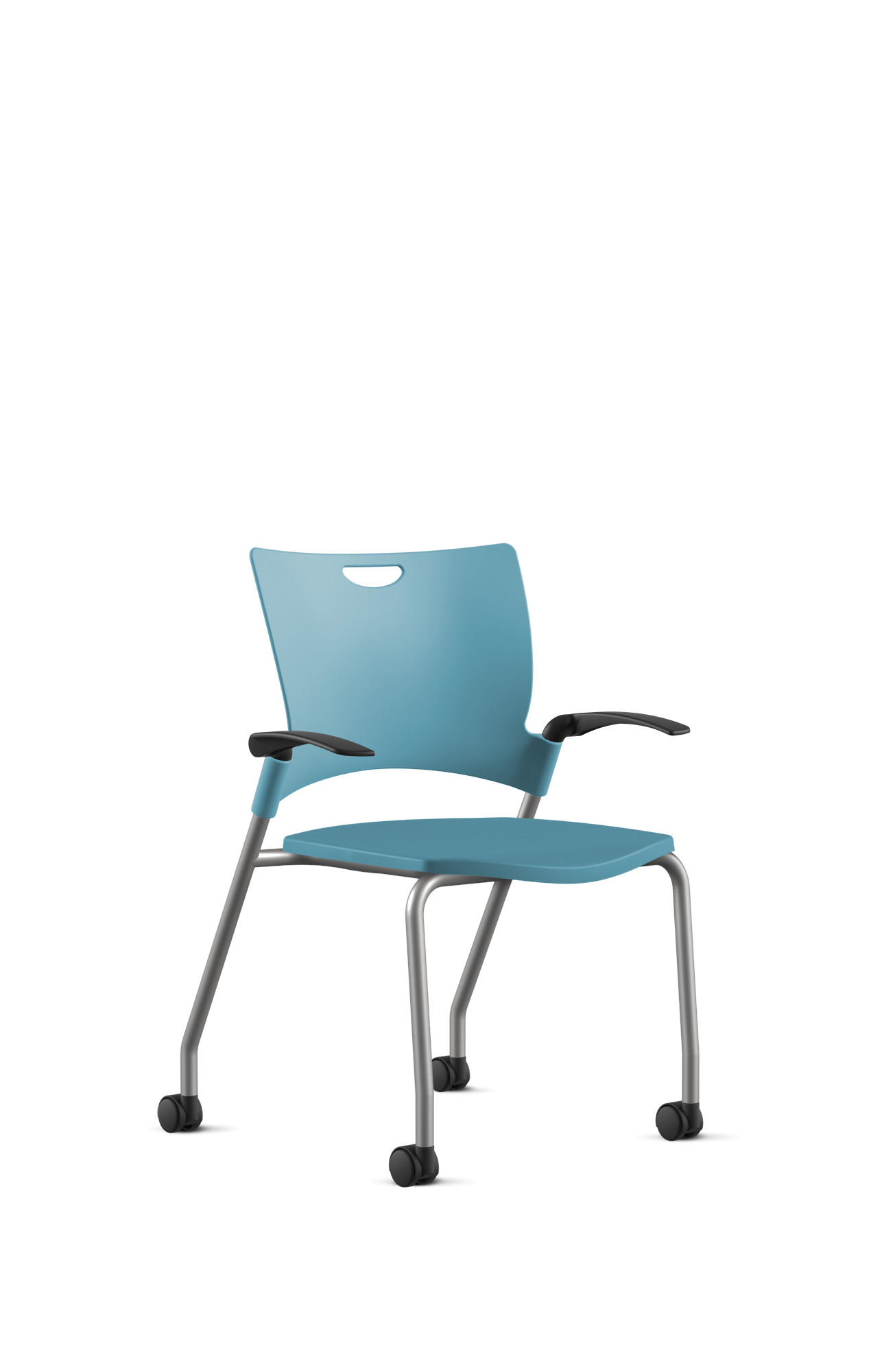 Ergonomic 9 to 5 BELLA All-Plastic Swivel Tilt Training Chair (1315GT) - Perfect for Office, Home Study & Computer Workstations