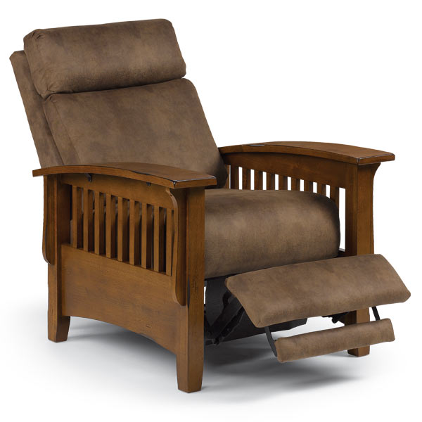 Mission Power Recliner Chair - Electric Lift Recliner with Massage & Heat for Elderly - Comfortable Leather Reclining Sofa for Living Room, Bedroom & Home Theater