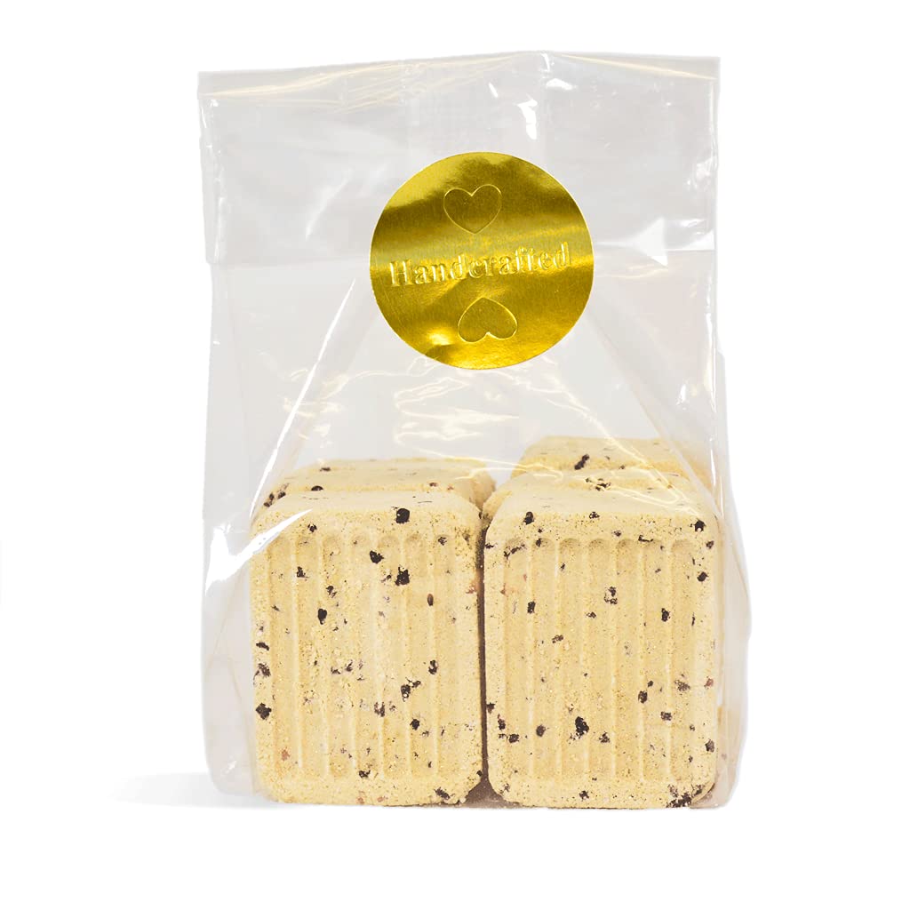 Premium Gold Bath Fizzies with Black Sea Salts - Luxury Bath Bombs for Relaxation & Skin Care, Perfect for Spa Nights & Self-Care Gifts