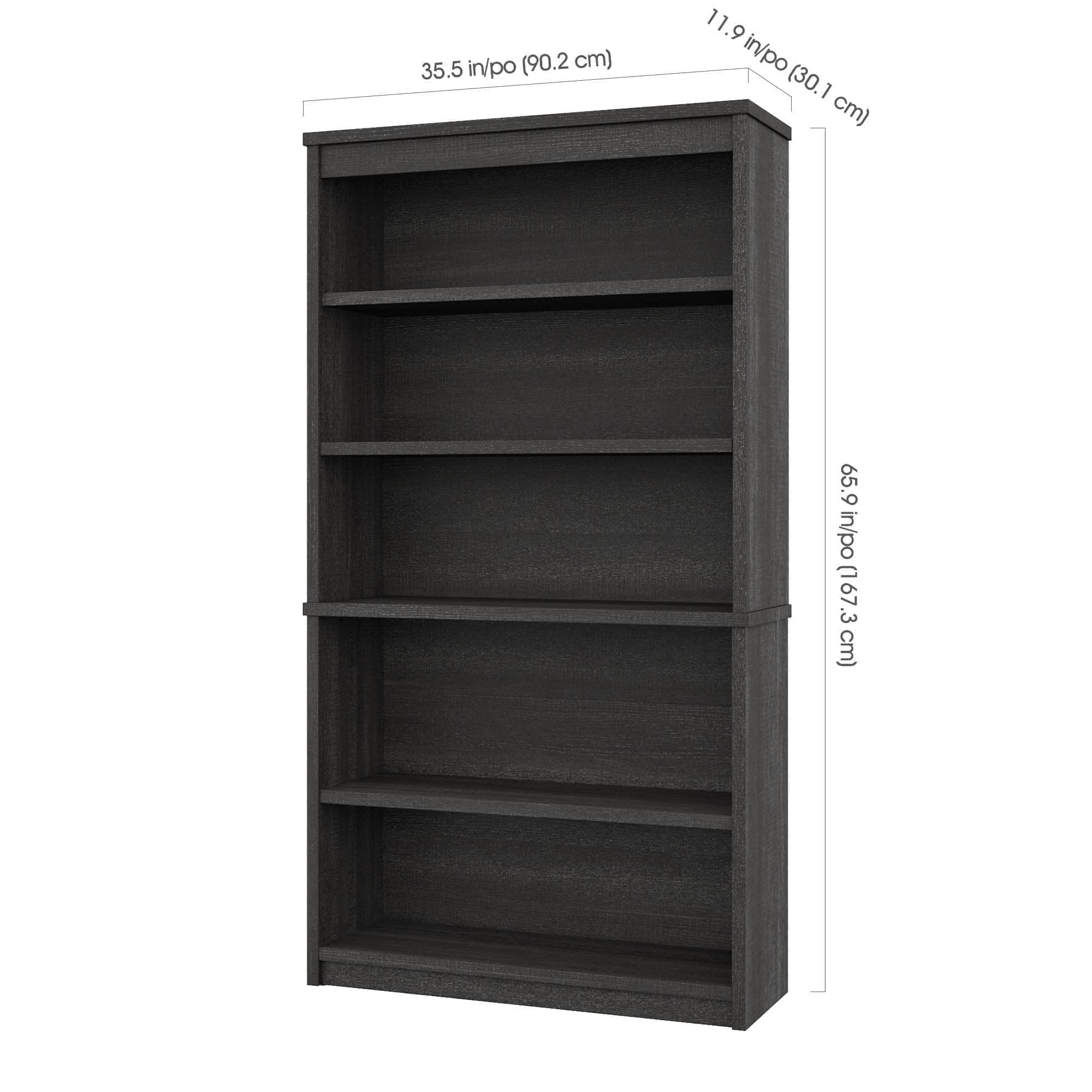 Uptown II Bookcase - 6 Stylish Colors for Home & Office Storage | Modern Bookshelf for Living Room, Bedroom & Study