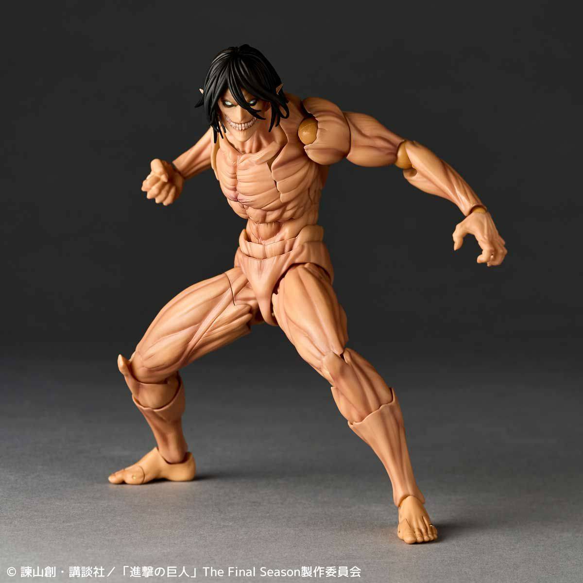 Amazing Yamaguchi Revoltech Action Figure - Attack on Titan Eren Yeager (NR057) | Highly Articulated Collectible Anime Figure for Display & Photography | Perfect for Anime Fans & Collectors