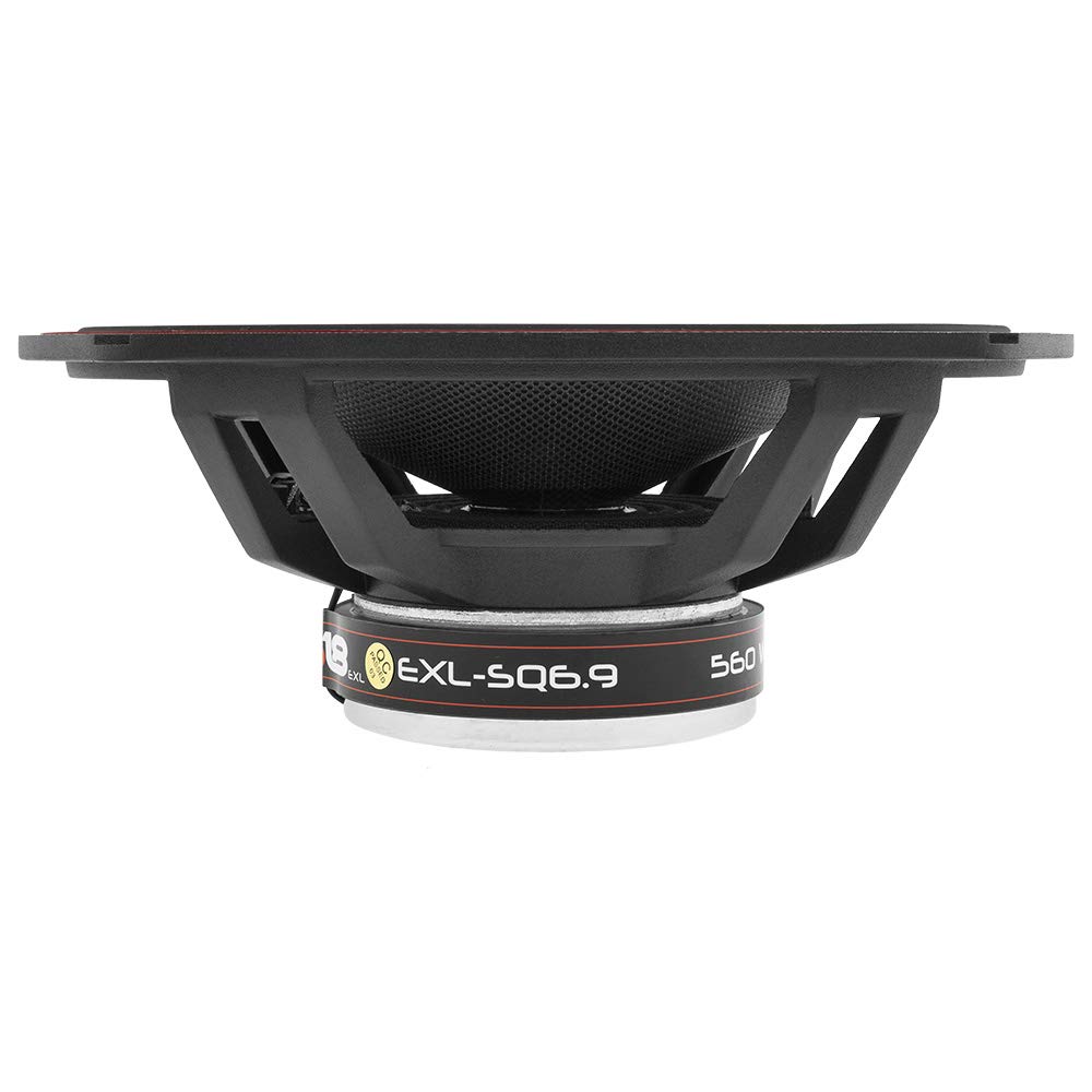 DS18 EXL-SQ6.9 6x9 Inch 2-Way Coaxial Car Speakers - 560W Peak Power, High Sound Quality with Glass Fiber Cones & Superior Bass Response - Sleek Compact Design - Perfect for Car Audio Upgrades & Enhanced Music Experience (Set of 2)