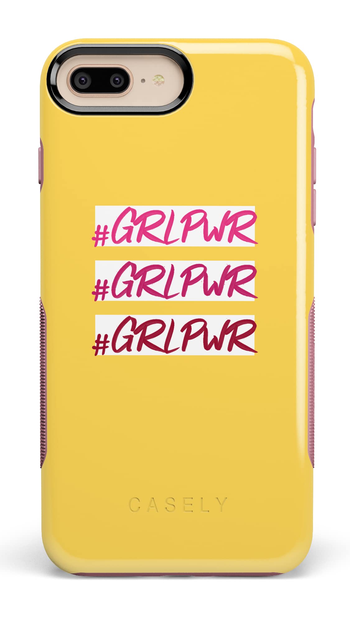 Casely iPhone 6/7/8 Plus Case - #GRLPWR Triple Threat Protective Phone Cover | Slim Shockproof Case for Women, Girls | Perfect for Work, School & Everyday Use
