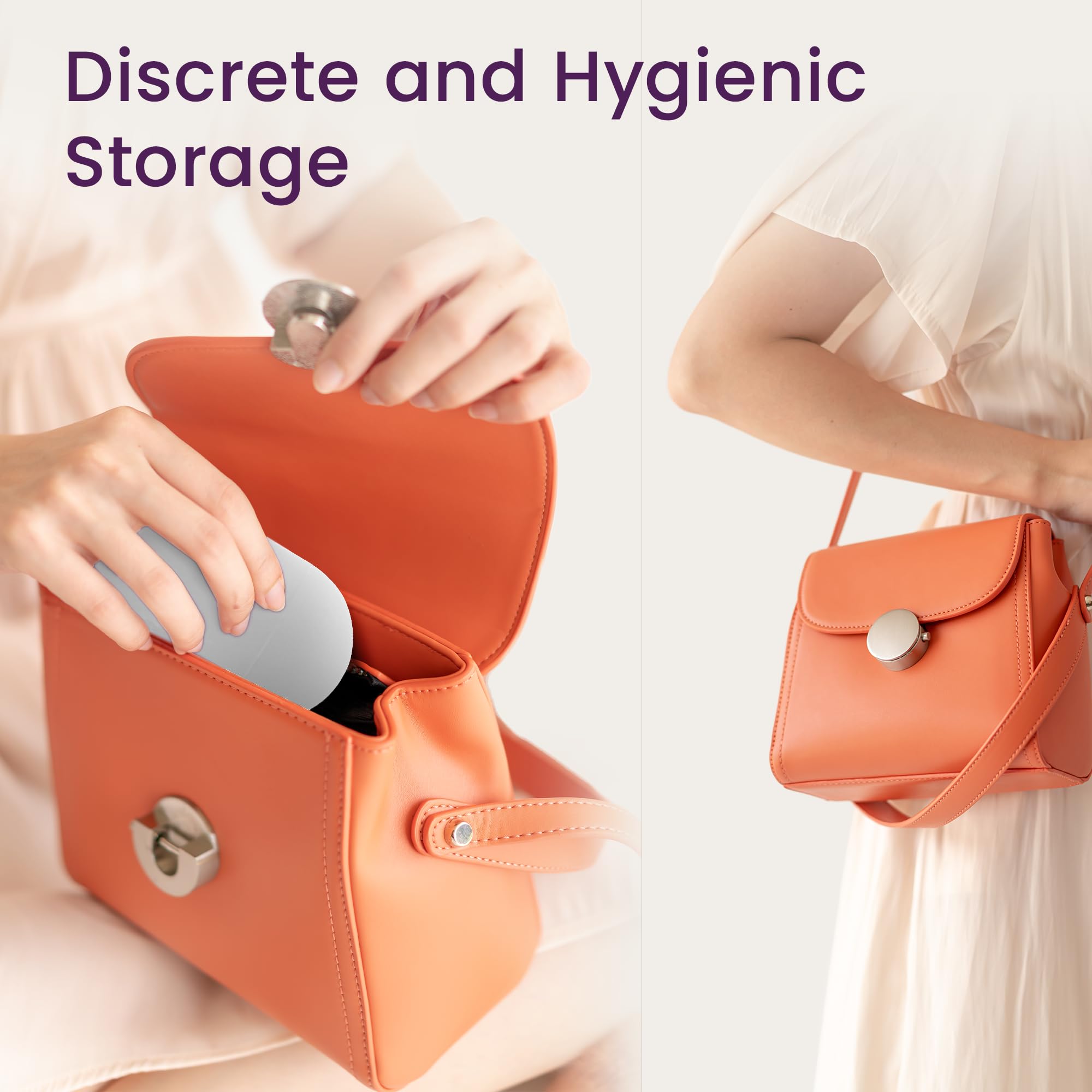 EcoBlossom Reusable Silicone Menstrual Cup Case & Sterilizer Holder - Portable Cleaning Container & Microwave Steamer for Disc or Cup - Hygienic Period Care Solution (White) | Perfect for Travel, Gym & Home Use