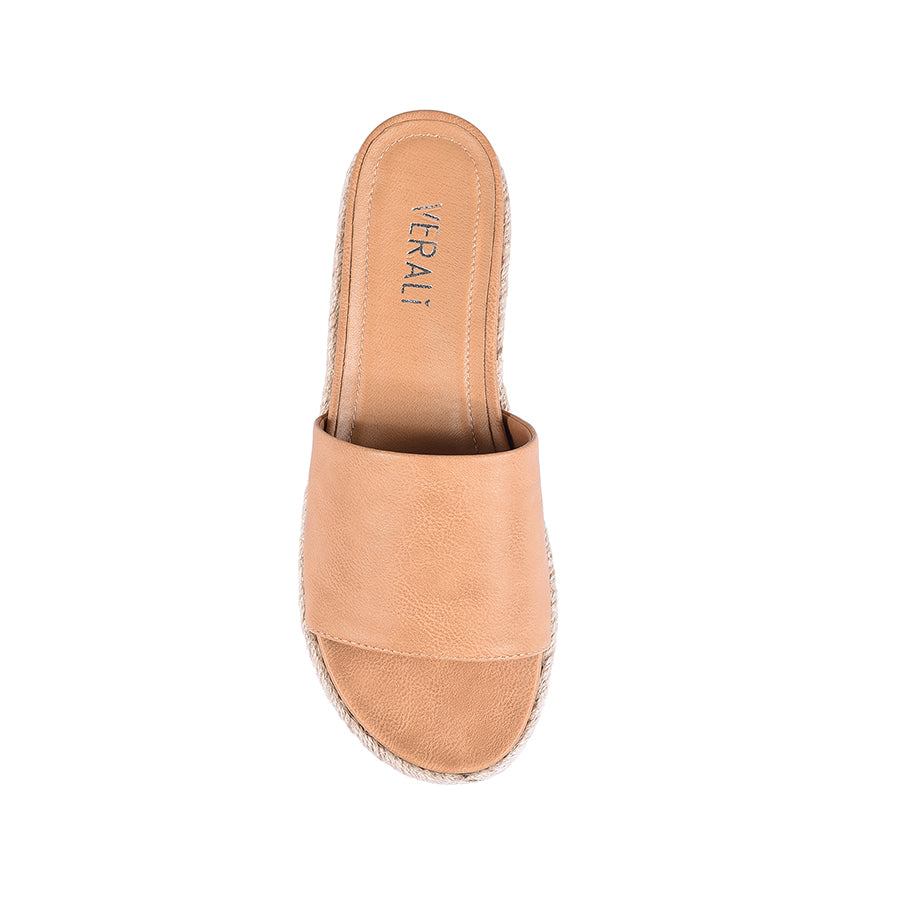 Declan Comfortable Footbed Slides - Soft Caramel Softee Sandals for Men & Women | Perfect for Beach, Pool, and Indoor Relaxation