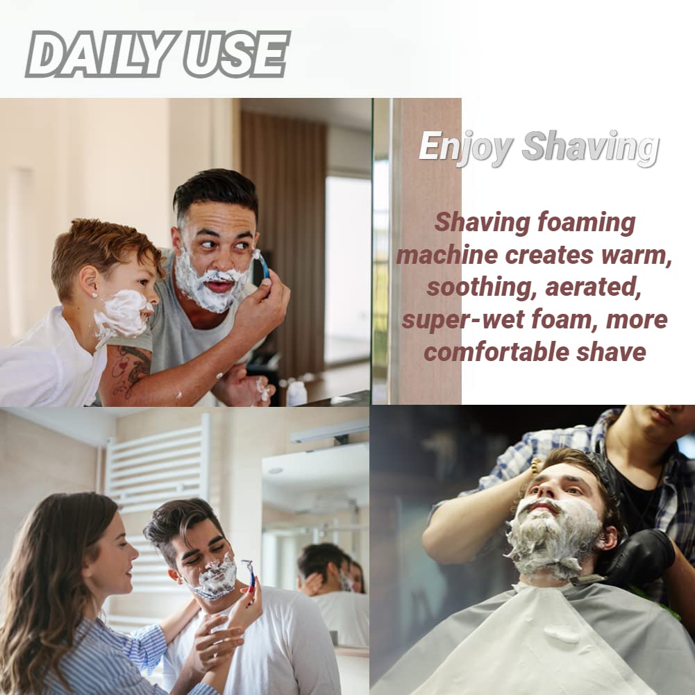 Professional Hot Lather Machine for Barber Shaving - Electric Shaving Cream Warmer & Foaming Dispenser - Perfect Men's Grooming Gift for Home & Salon Use - Ideal for Beard Care, Hot Towel Shaves & Spa Treatments
