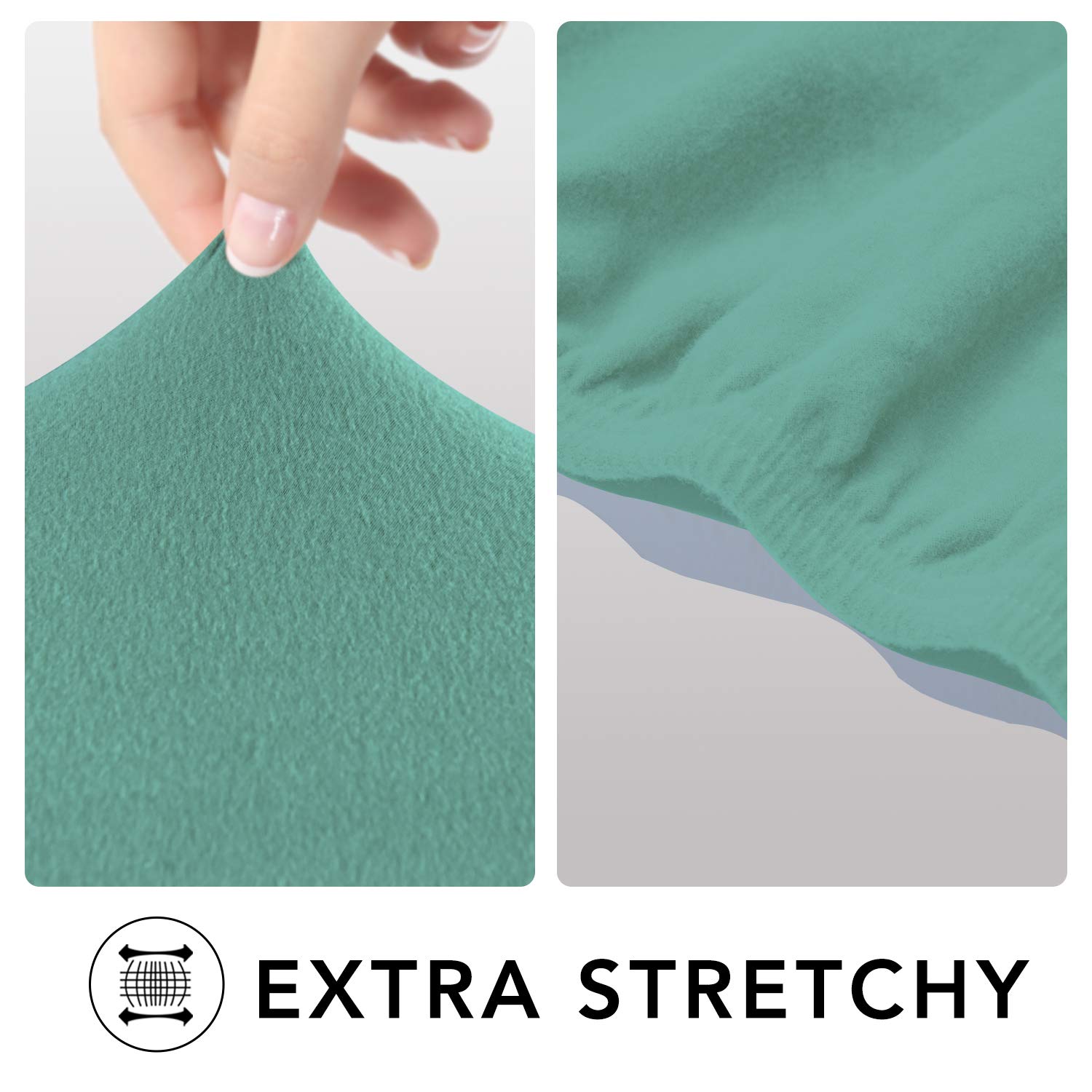 PureFit Super Stretch Sofa Slipcover with Pockets - Washable Spandex Couch Cover, Non-Slip Elastic Furniture Protector for Pets & Kids (Recliner, Cyan) - Perfect for Living Room, Family Gatherings & Pet-Friendly Homes