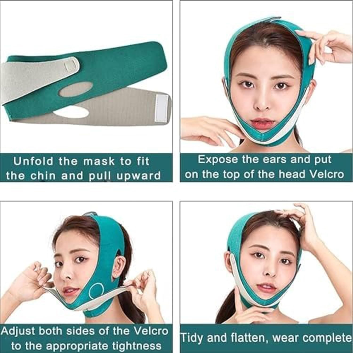 DIVUE V Face Mask - Double Chin Reducer & V-Line Lifting Belt | Anti-Wrinkle, Slimming & Firming Face Lift Band | Breathable Contouring Face Mask for Women & Men | Perfect for Daily Use, Yoga, Workout & Beauty Routine