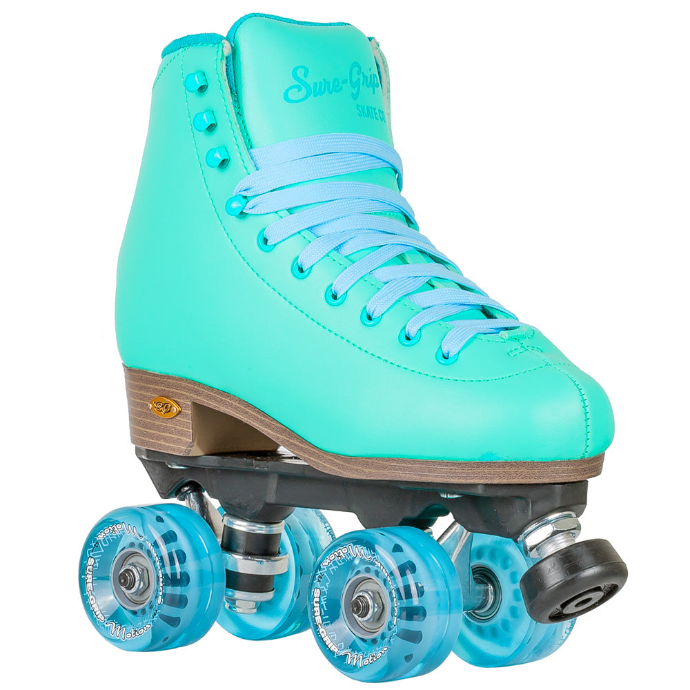 Sure Grip Fame Outdoor Roller Skates for Women & Men - Quad Skates with Outdoor Wheels for Street, Park & Trail Skating - Perfect for Fitness, Recreation & Roller Derby