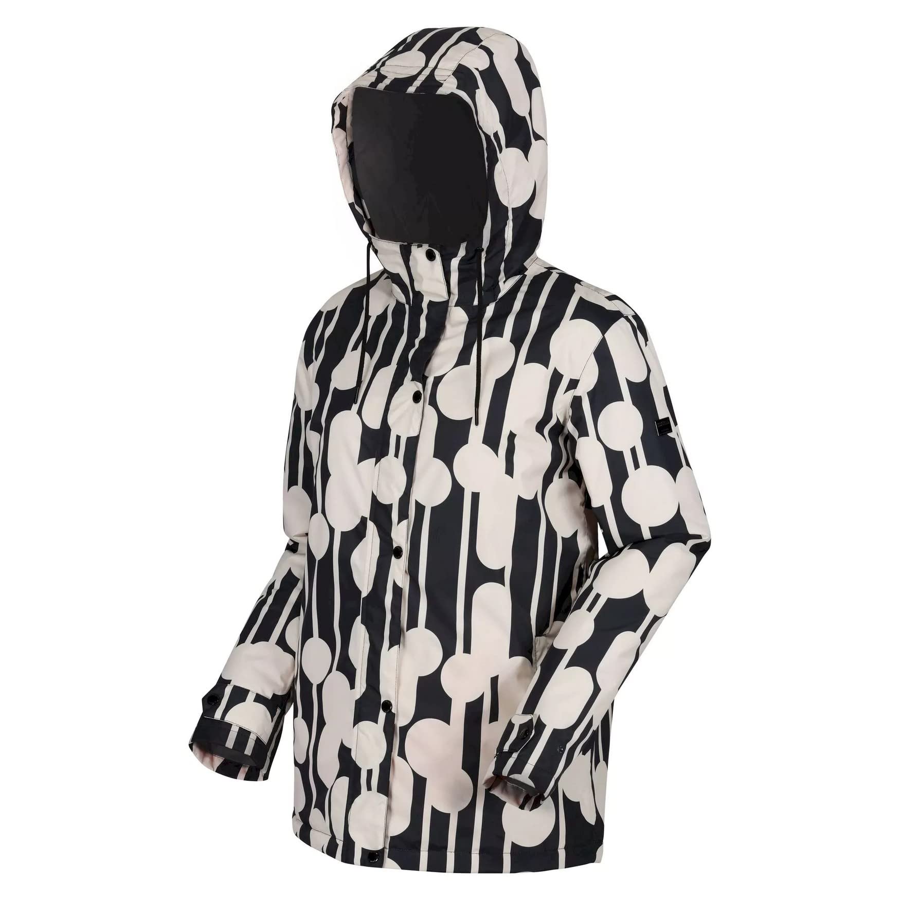 Orla Kiely Women's Waterproof Retro Floral Raincoat - Stylish Mac Jacket for Rainy Days, Commuting & Outdoor Activities
