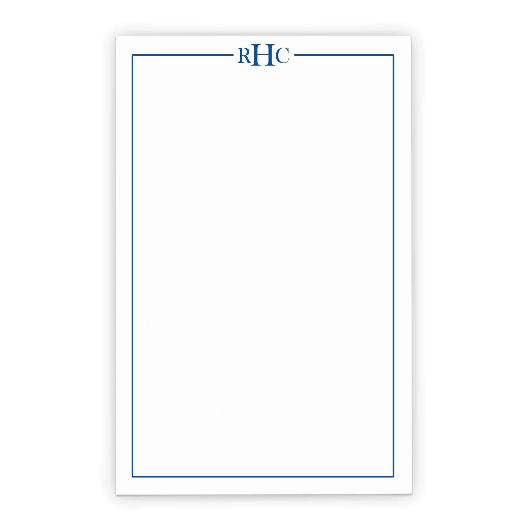 Personalized Monogram Notepad Set for Men & Women - Custom Initials Writing Paper, 5.5